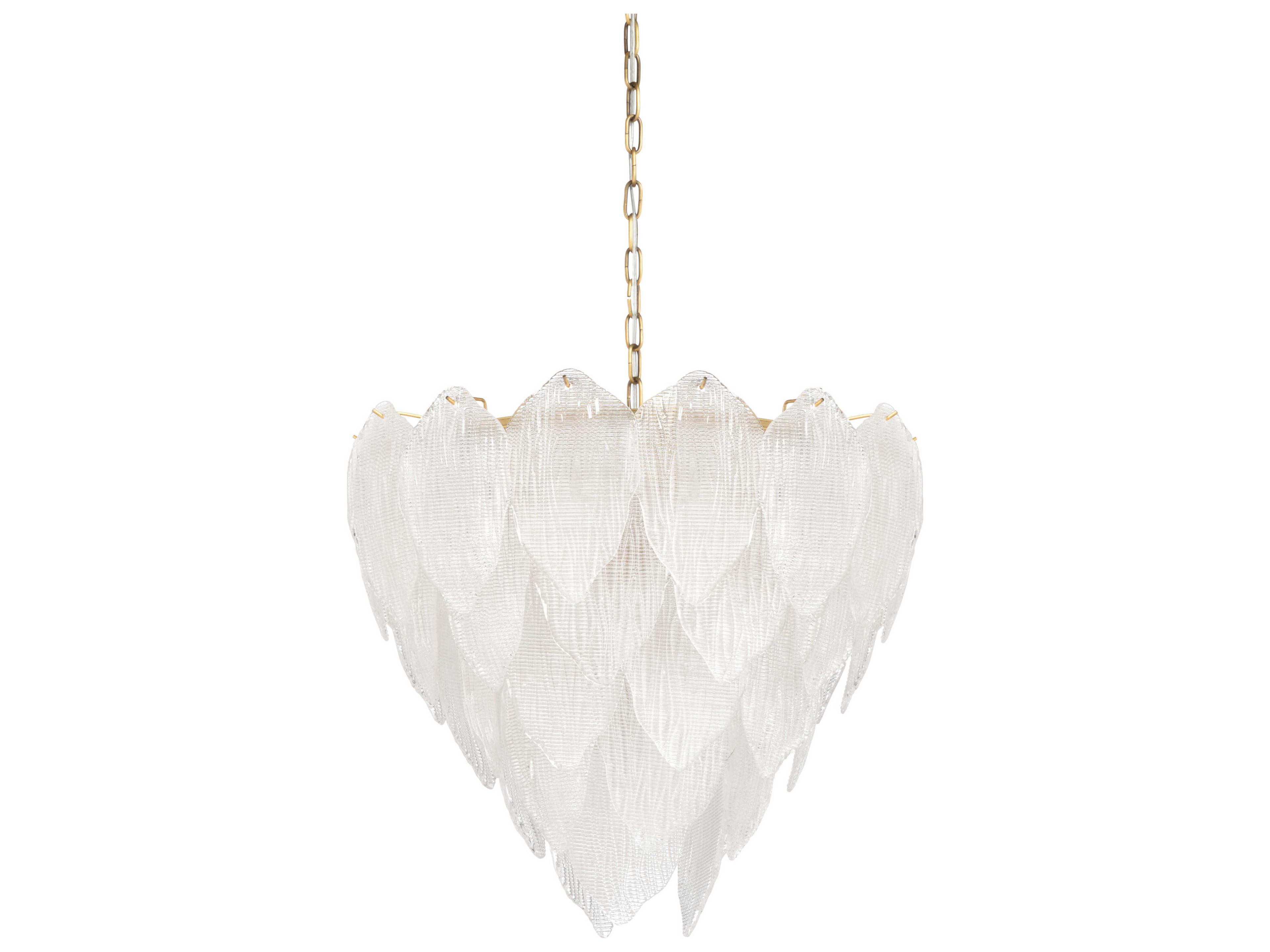 Gold Brass Candelabra Tiered Chandelier