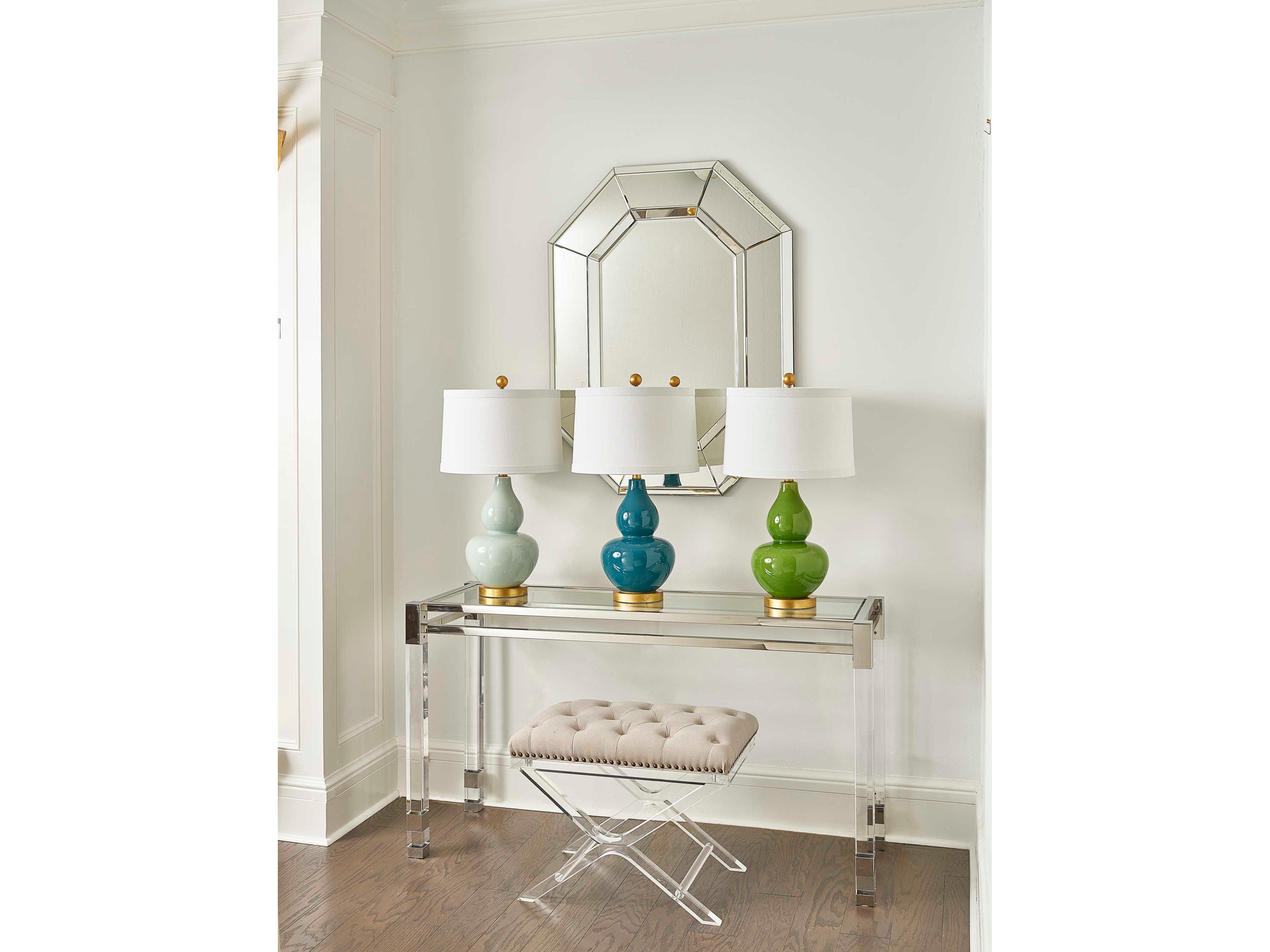 Chelsea House Celadon Glaze Green Buffet Lamp
