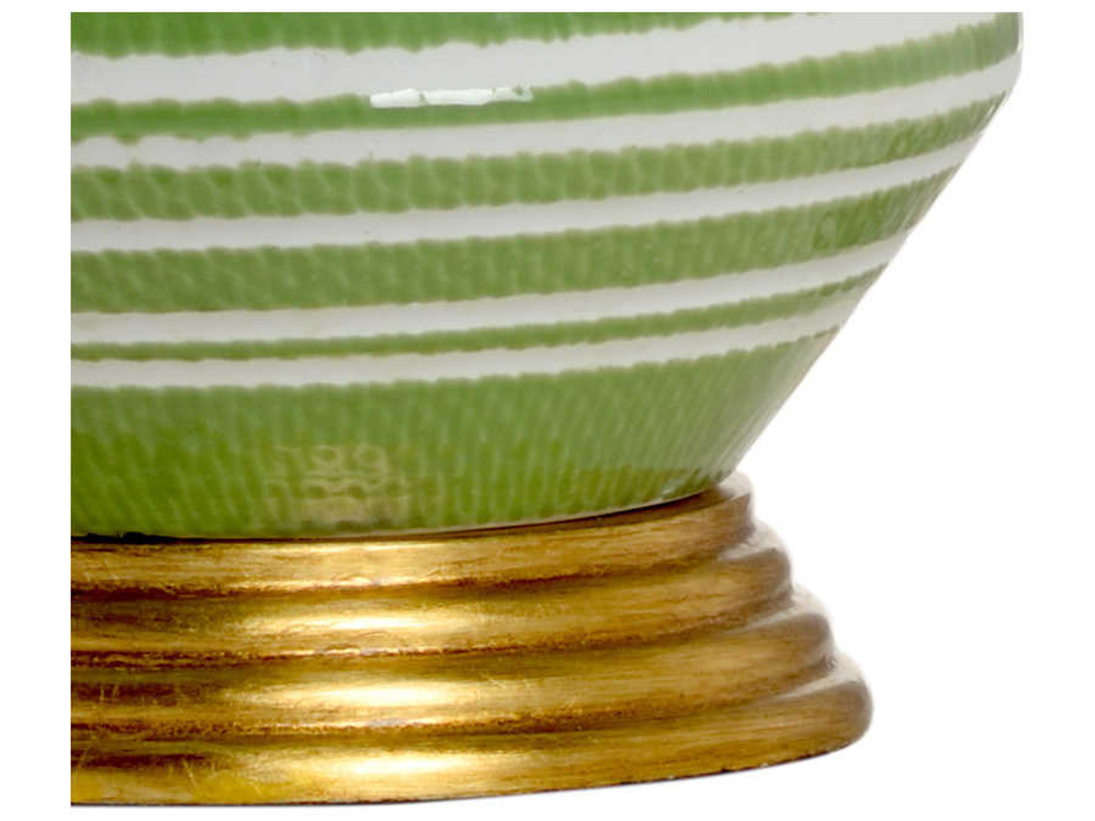 Chelsea House Green White Glaze Buffet Lamp