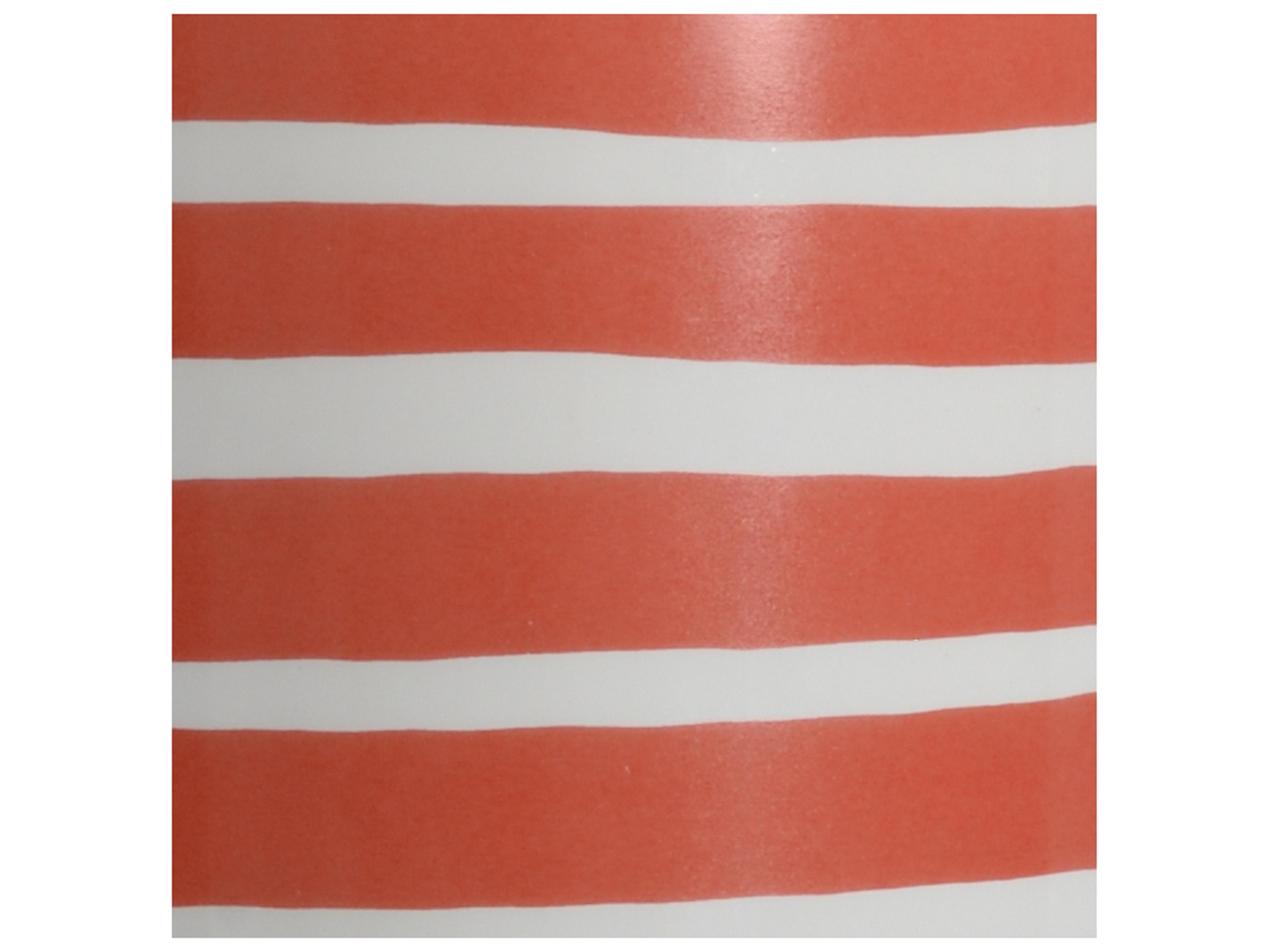 Chelsea House Orange Banded White Table Lamp