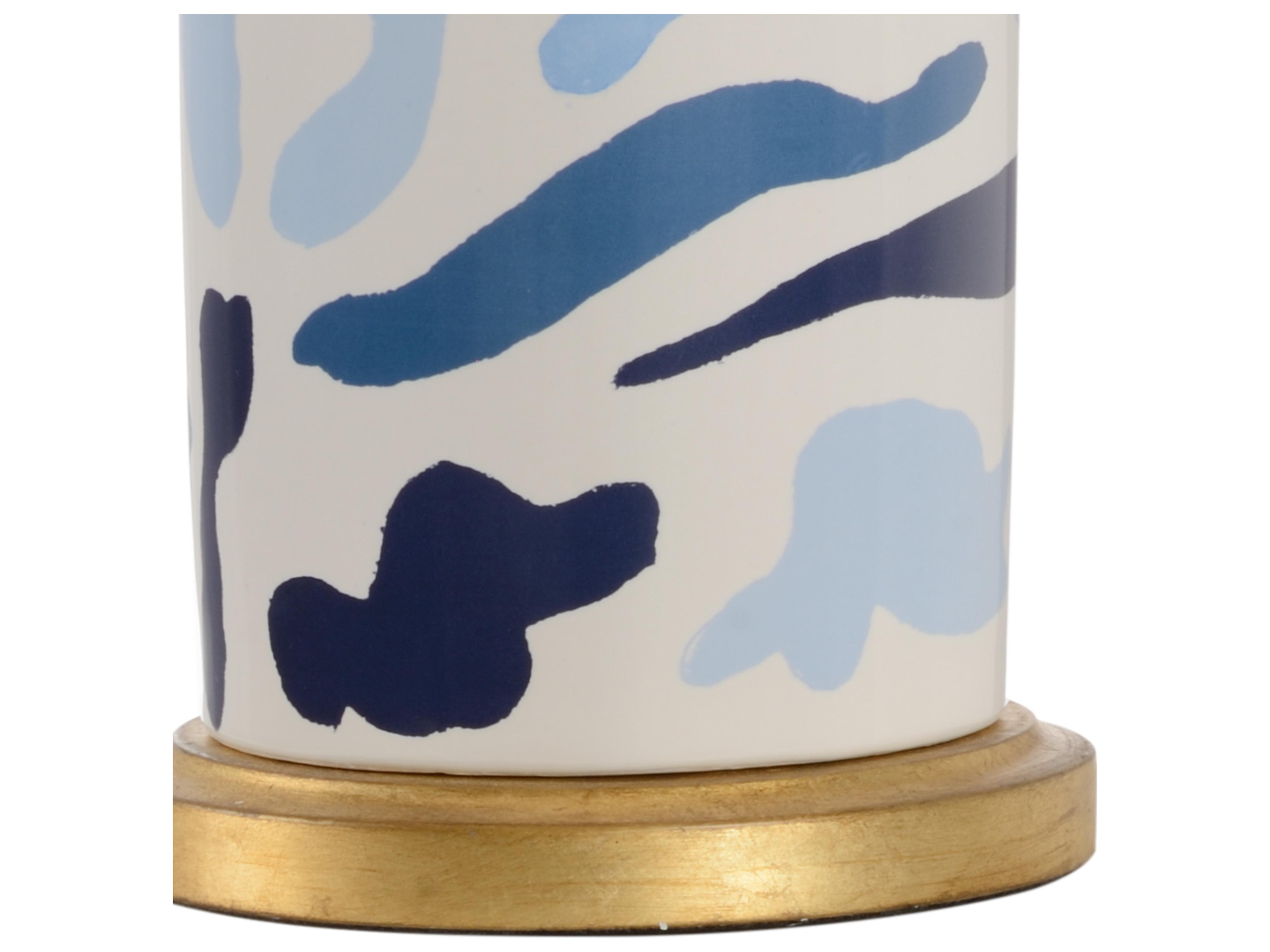 Chelsea House Jamie Merida Danton White Blues Table Lamp - Blue