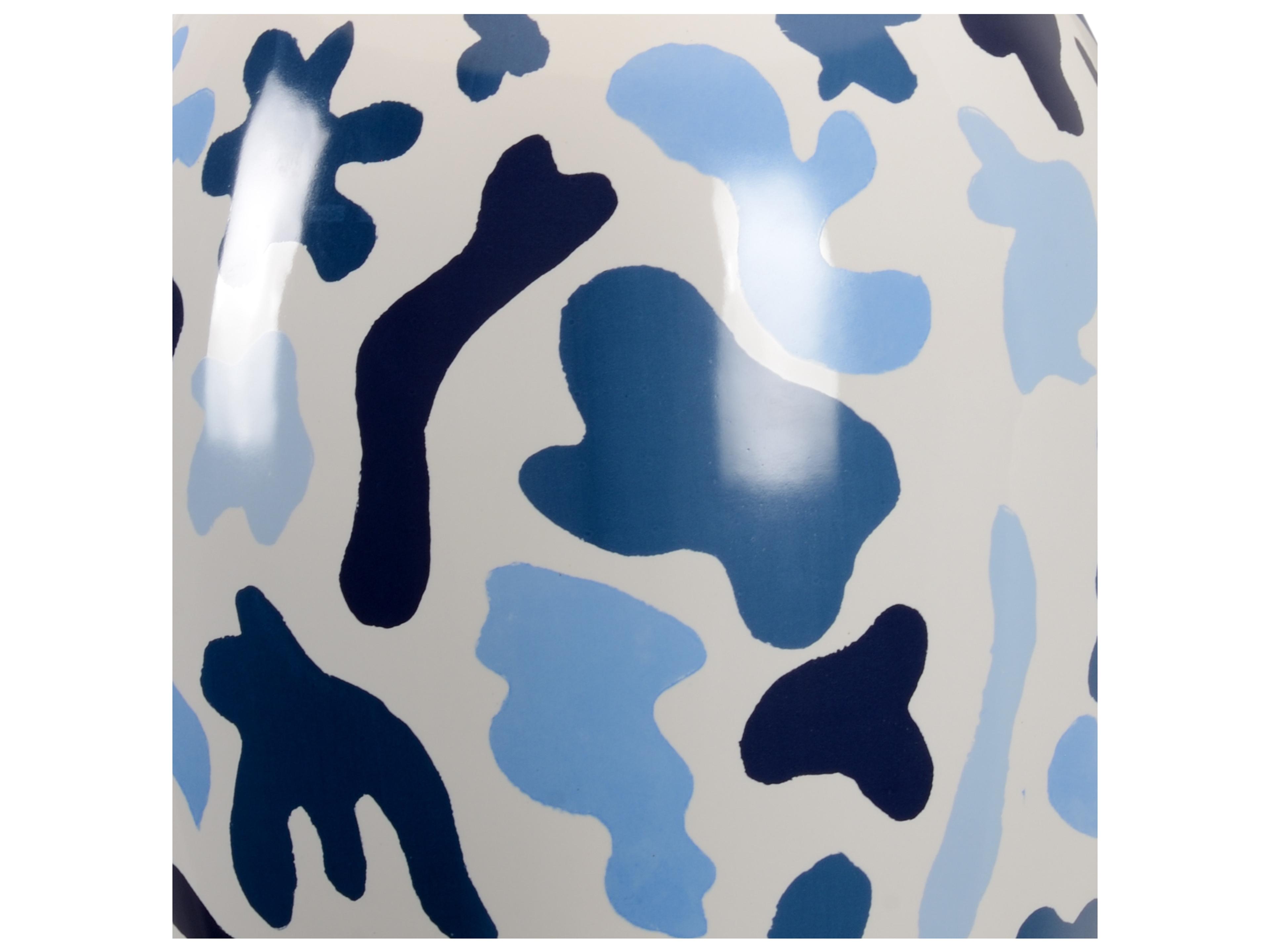 Chelsea House Jamie Merida St. Germain White Blues Table Lamp - Blue