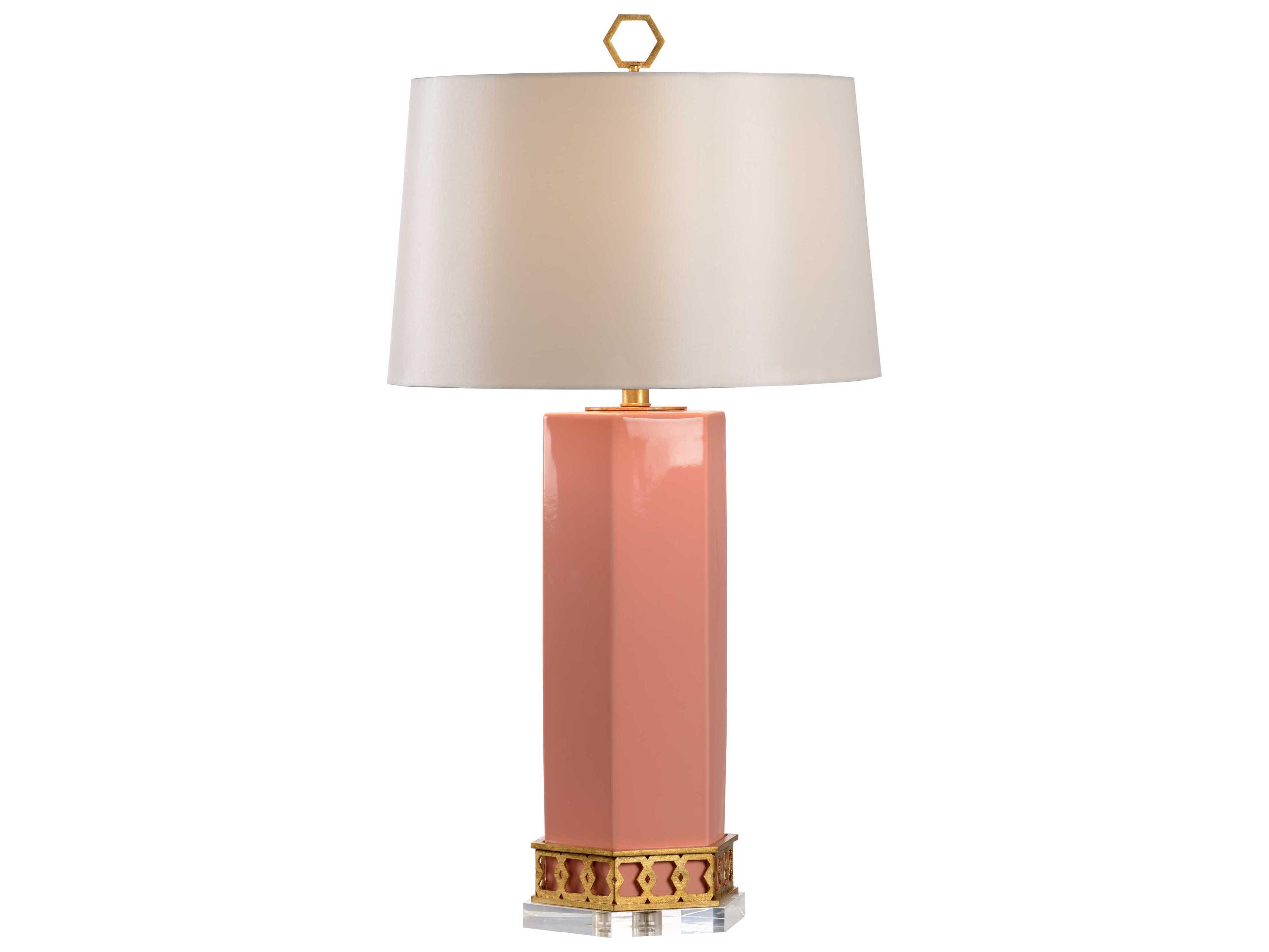 Shayla Copas Miriam Pink Gold Table Lamp - Coral