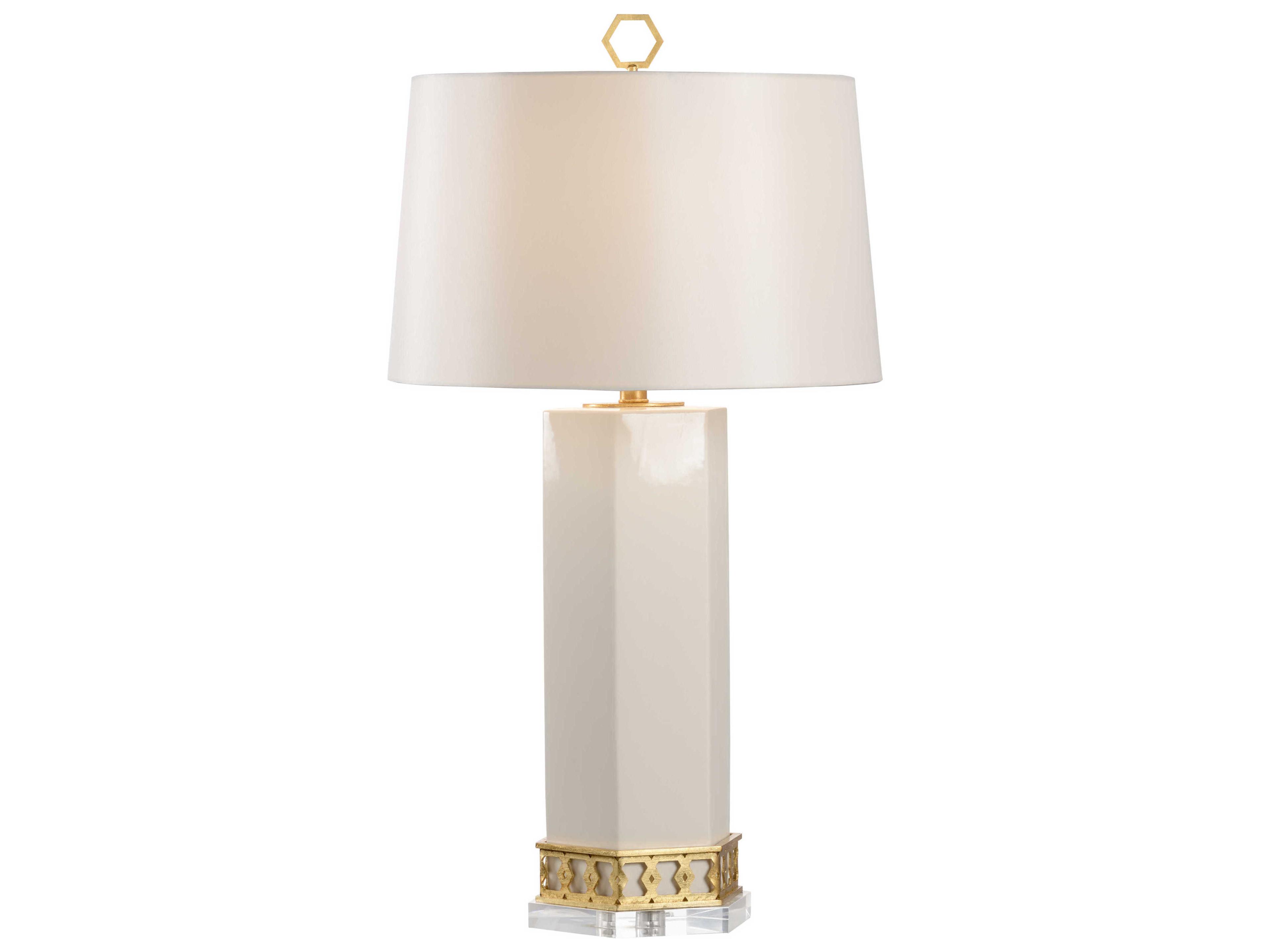 Shayla Copas Miriam White Gold Table Lamp -