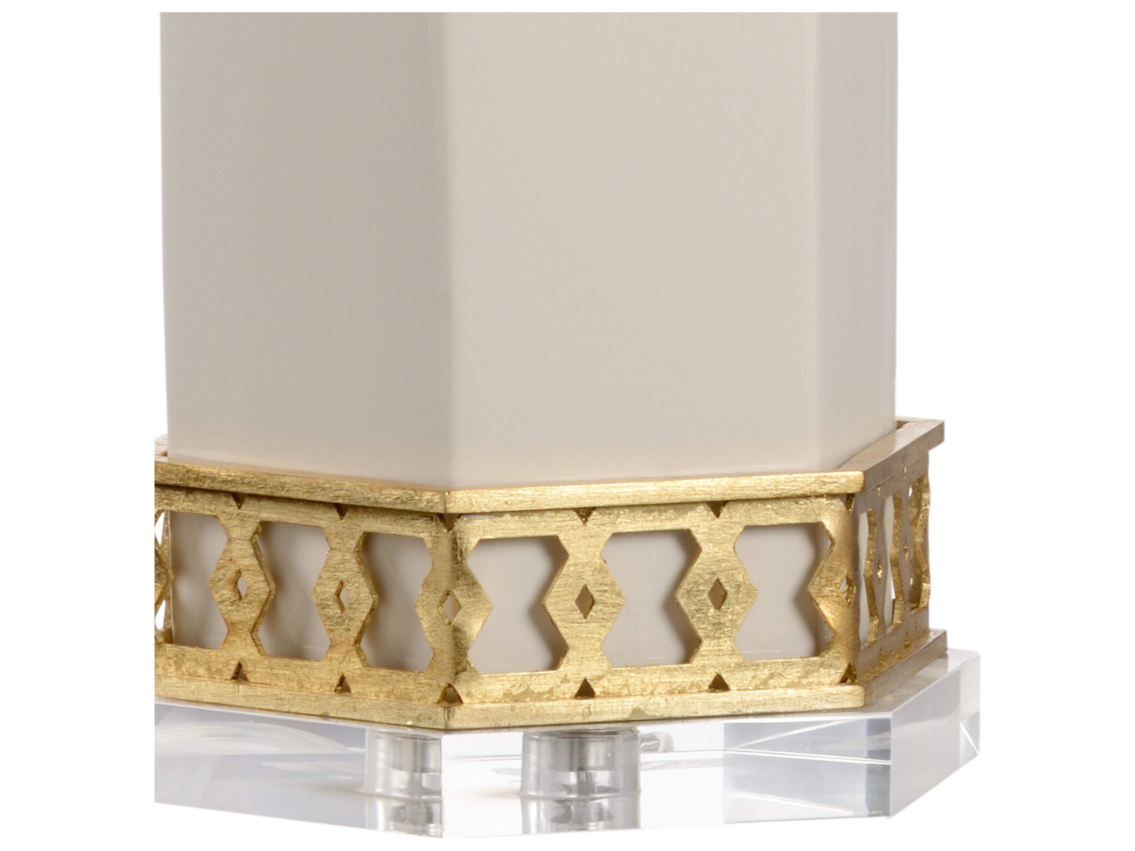 Chelsea House Shayla Copas Miriam White Gold Table Lamp -