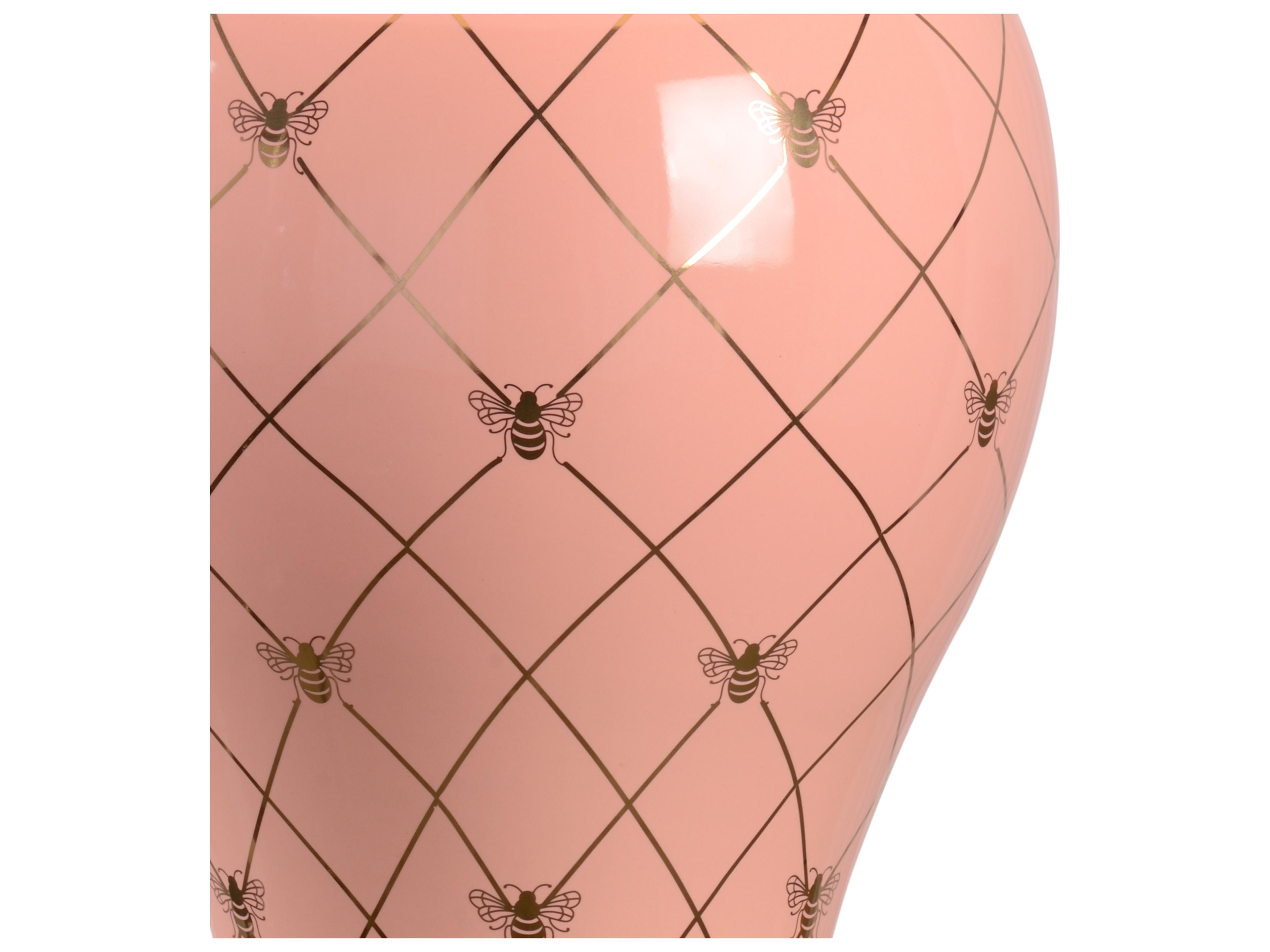 Chelsea House Shayla Copas Ginger Jar Pink Gold Table Lamp - Coral