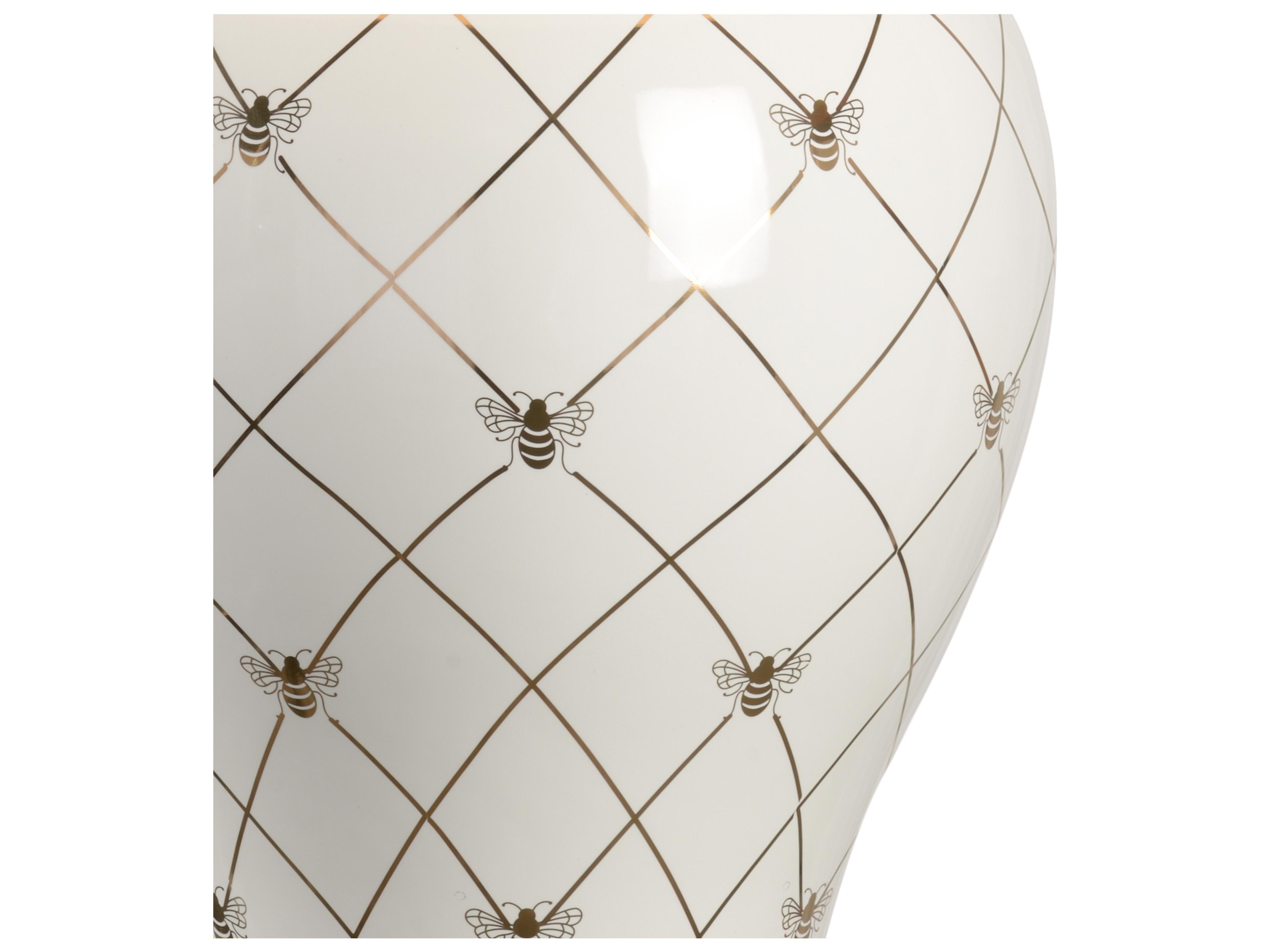 Chelsea House Ginger Jar White Gold Table Lamp