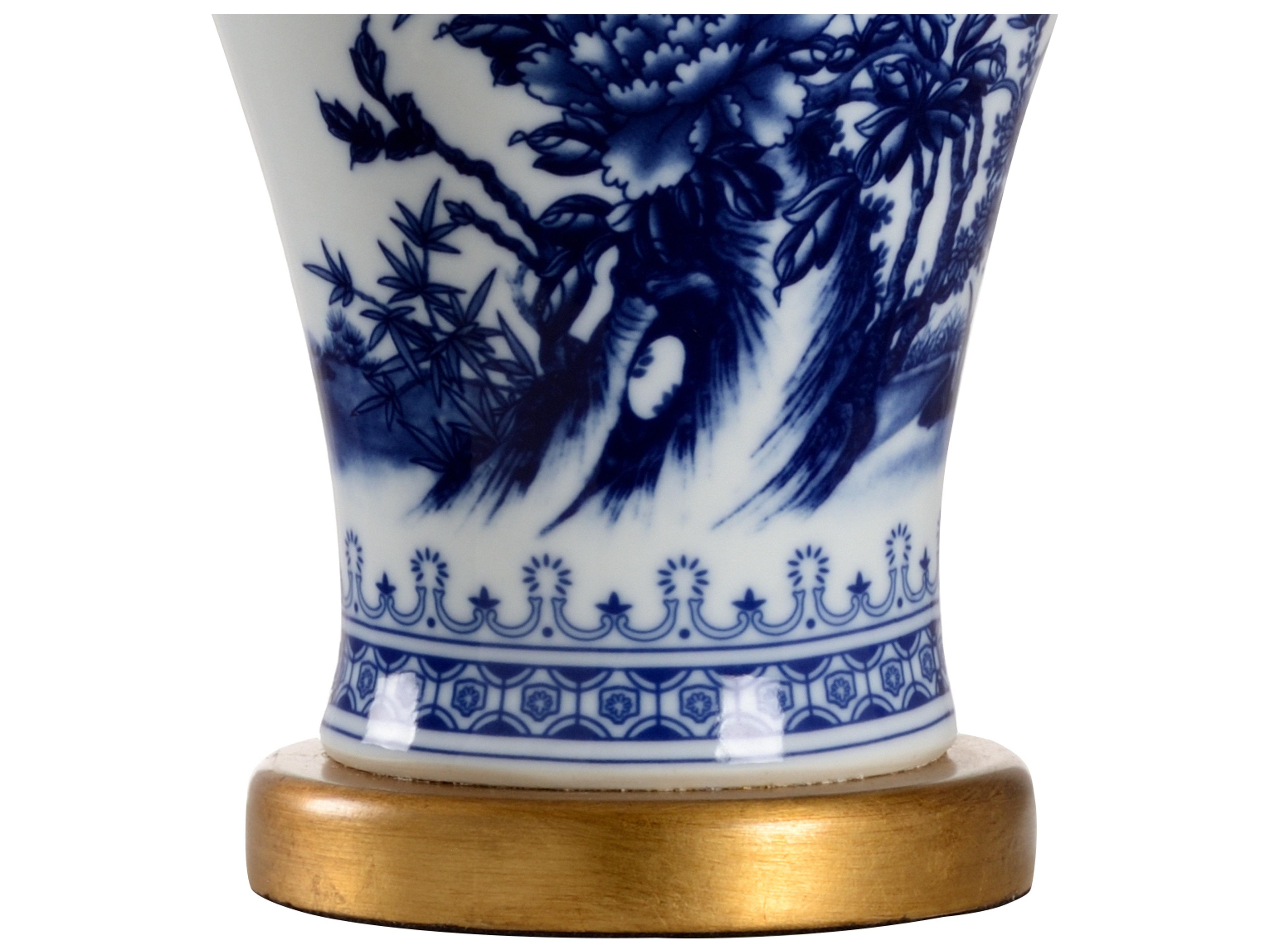 Chelsea House Chesterton Blue White Gold Table Lamp