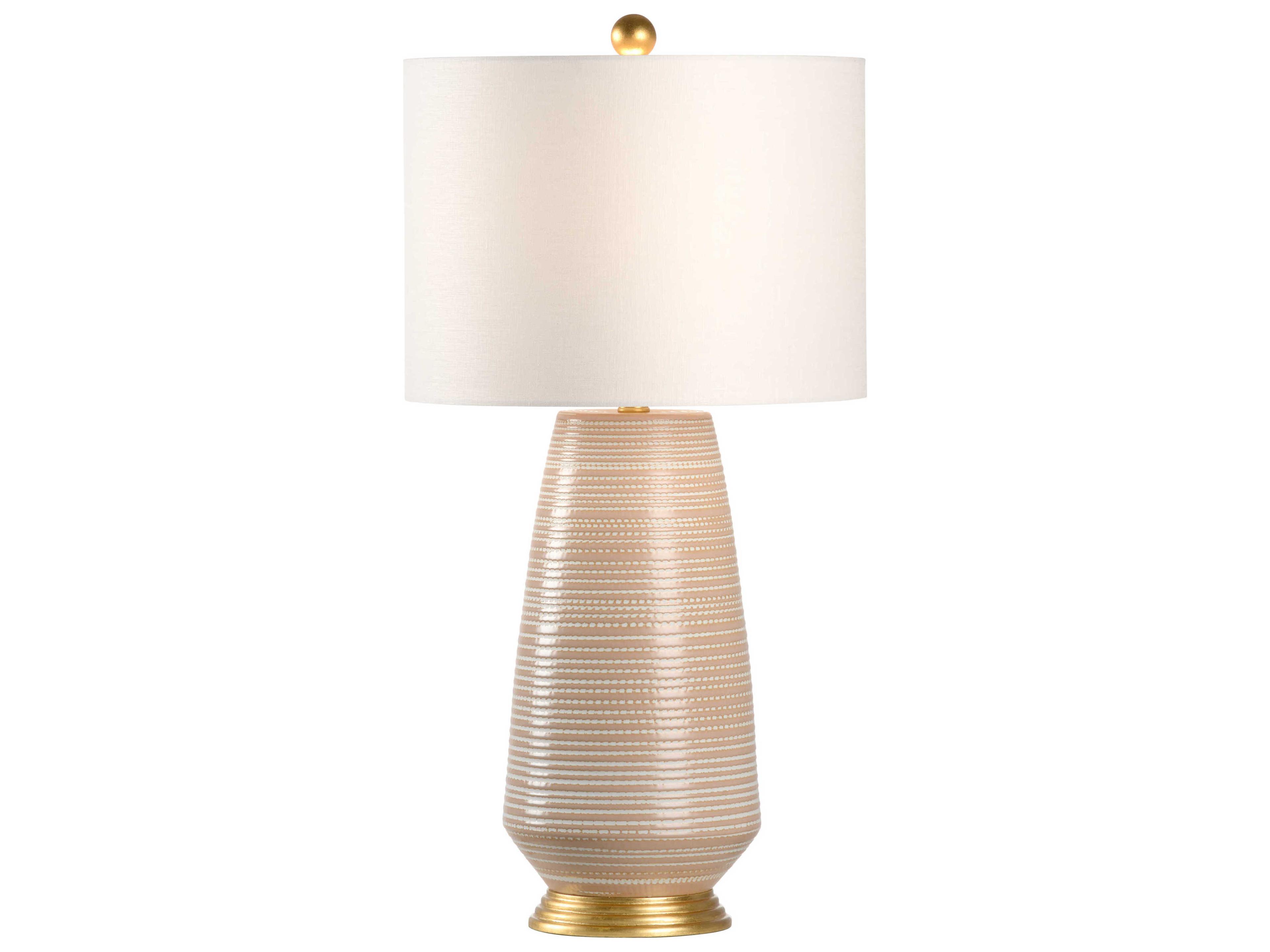 Hive Brown White Table Lamp - Desert
