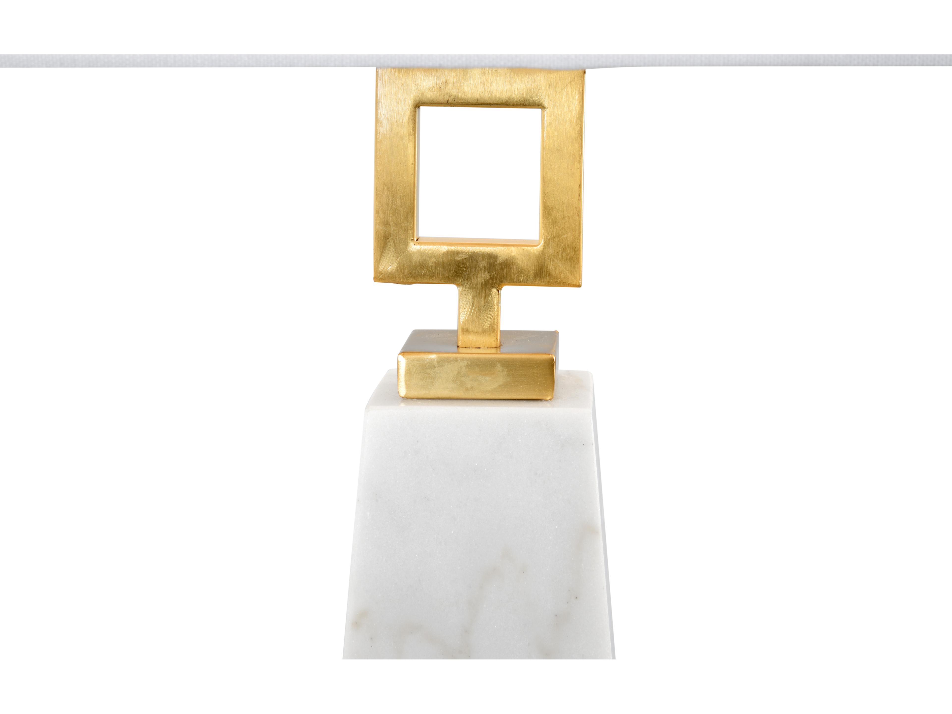 Chelsea House Marble White Table Lamp