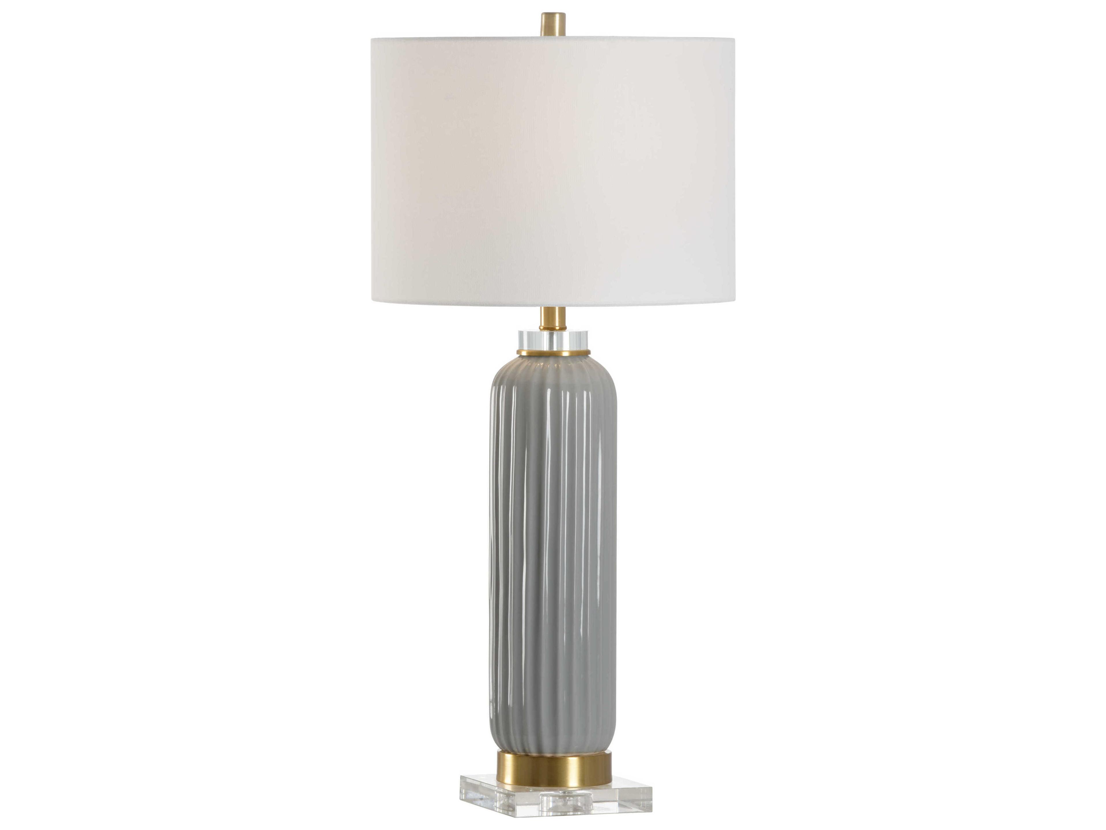 Samuel Ceramic Table Lamp - Gray