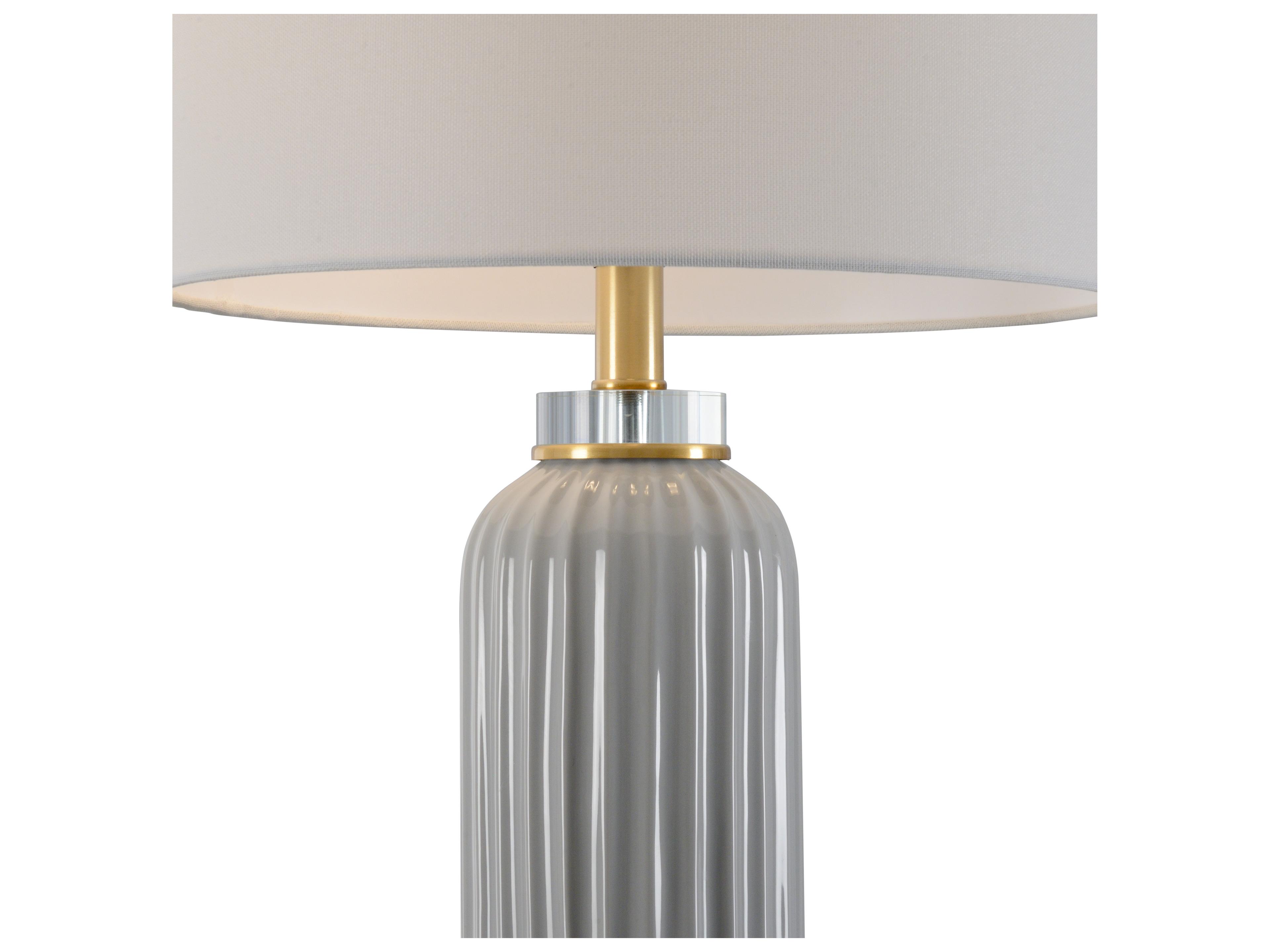 Chelsea House Samuel Ceramic Table Lamp - Gray