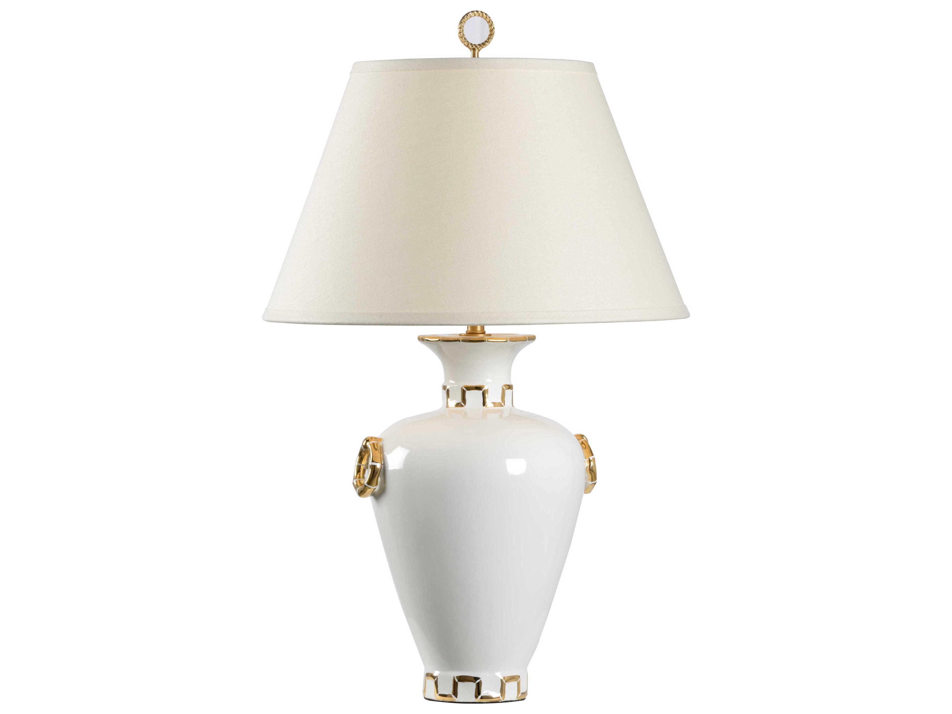 Bradshaw Orrell Ring Vase White Gold Table Lamp