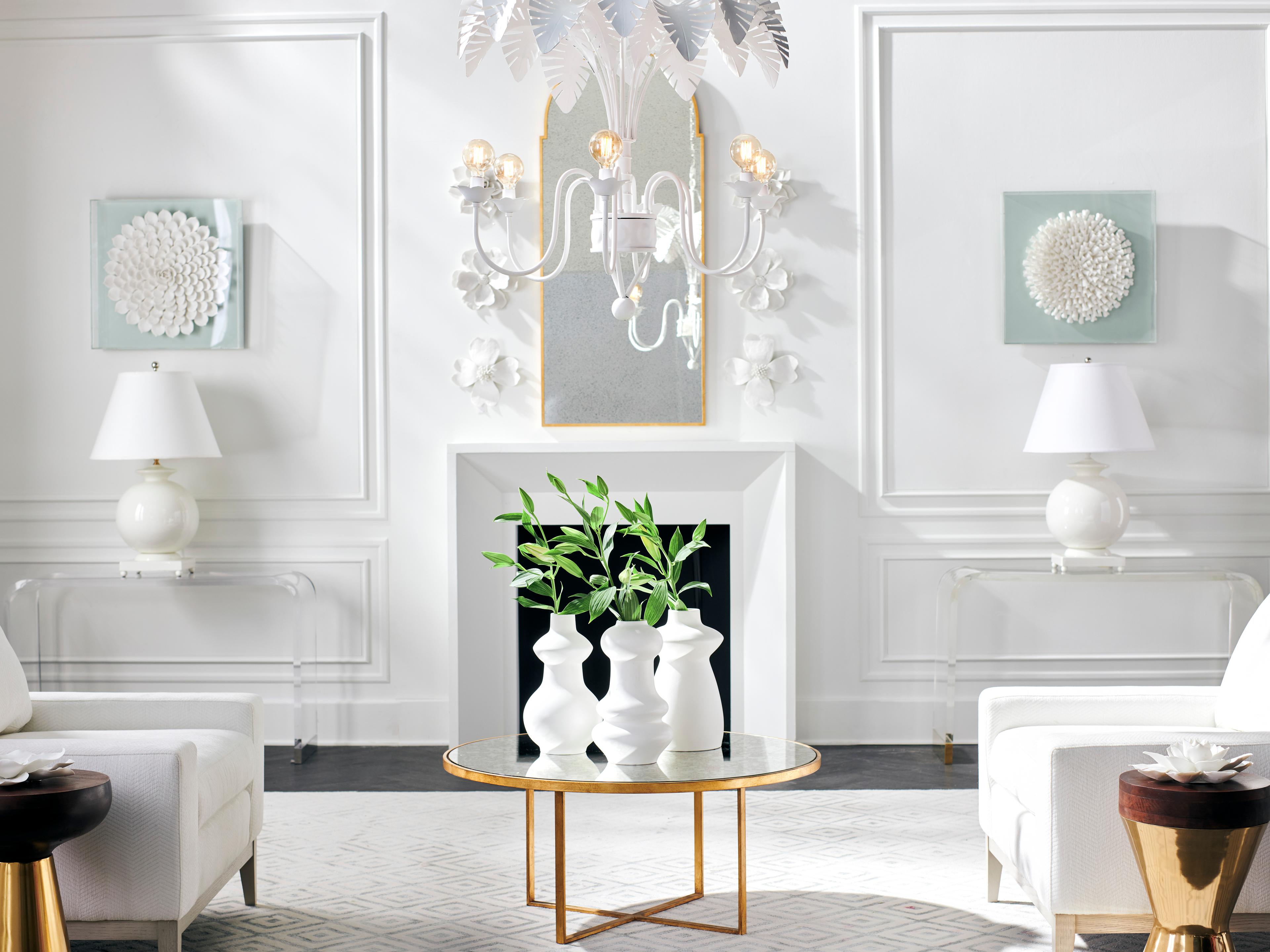 Chelsea House Bradshaw Orrell White Tiered Chandelier