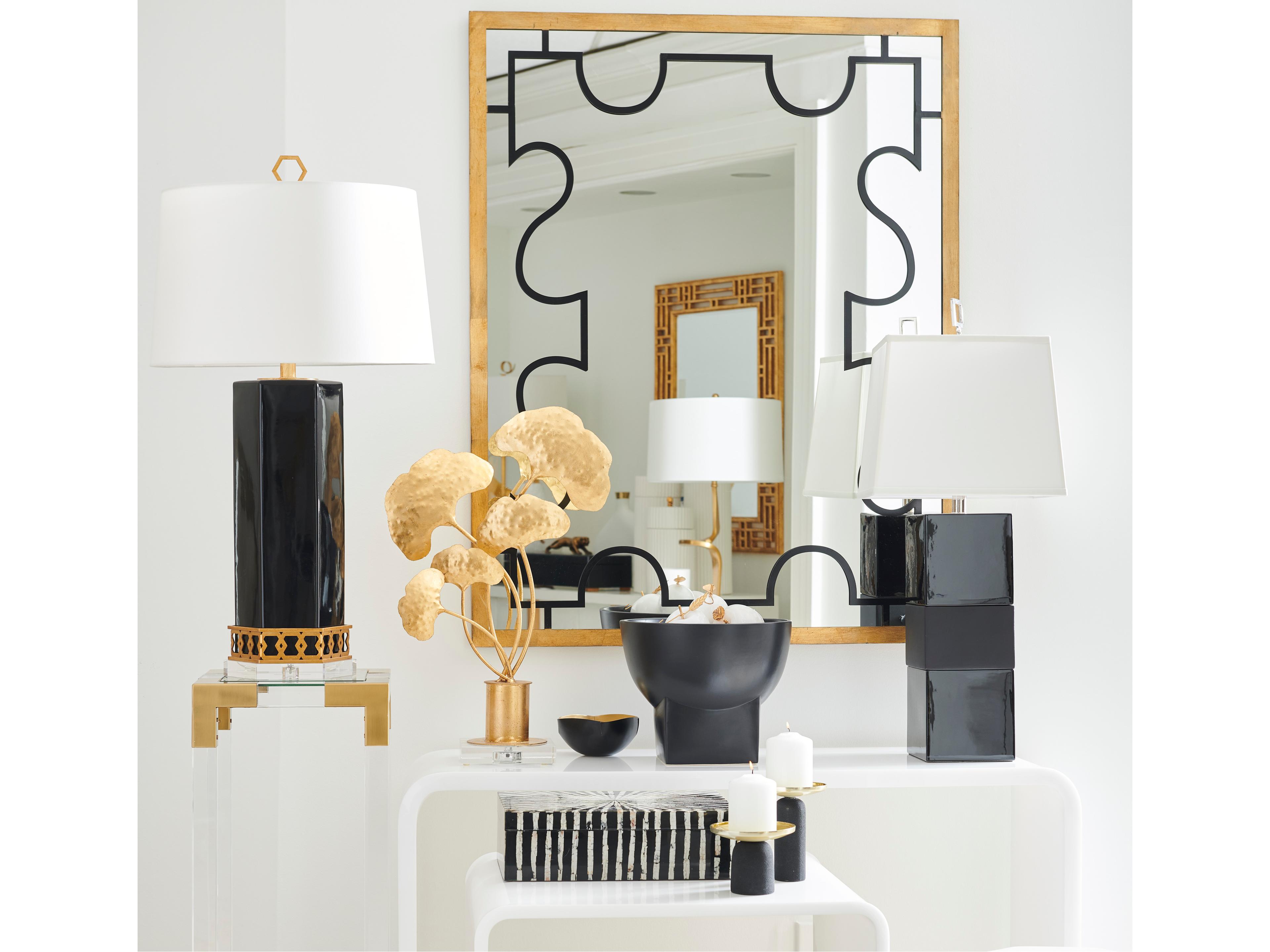 Chelsea House Banded Table Lamp - Black