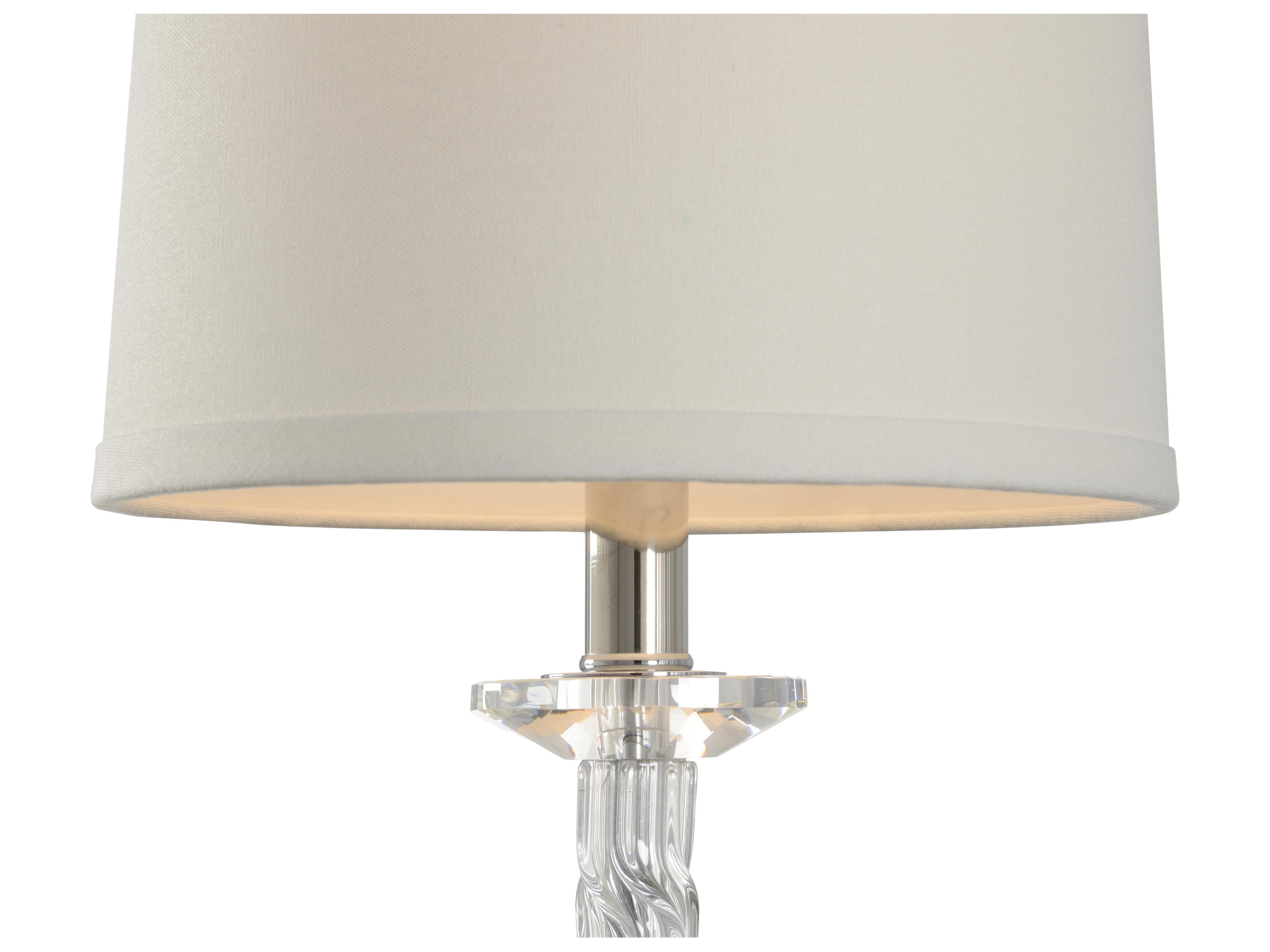 Chelsea House Raleigh Transparent Clear Crystal Buffet Lamp