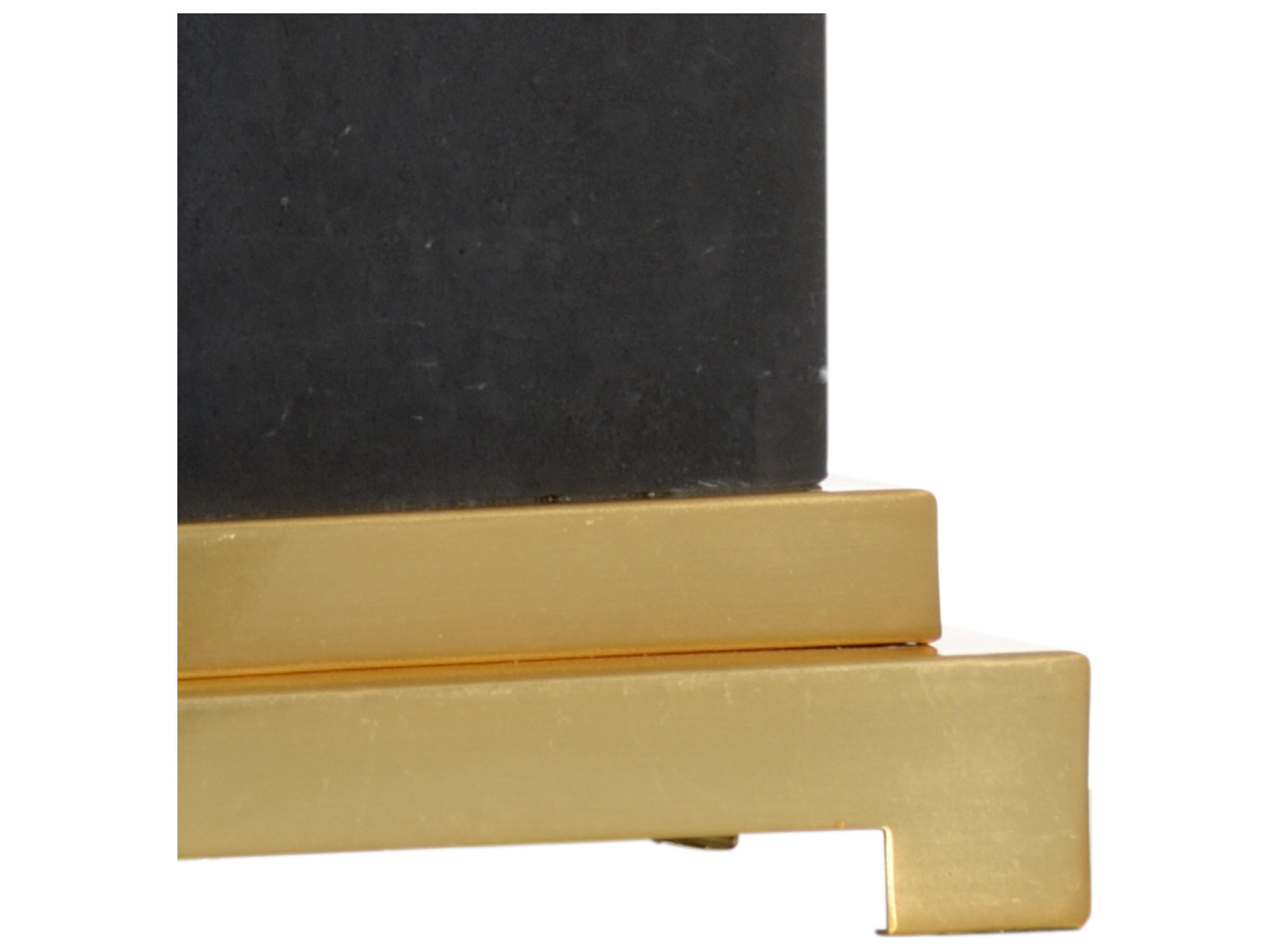 Chelsea House Black Kennedy Marble Gold Table Lamp