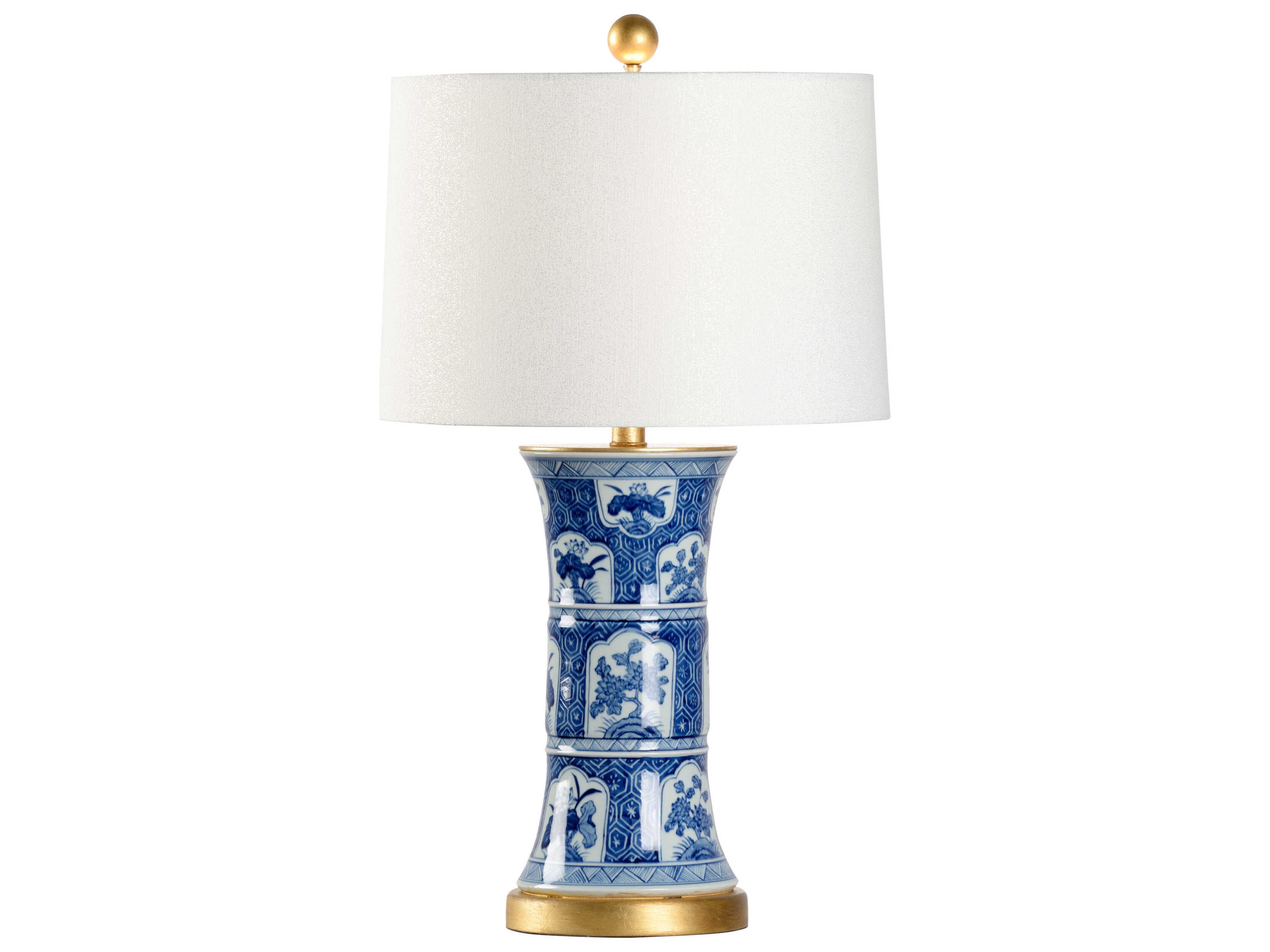 London Blue White Table Lamp