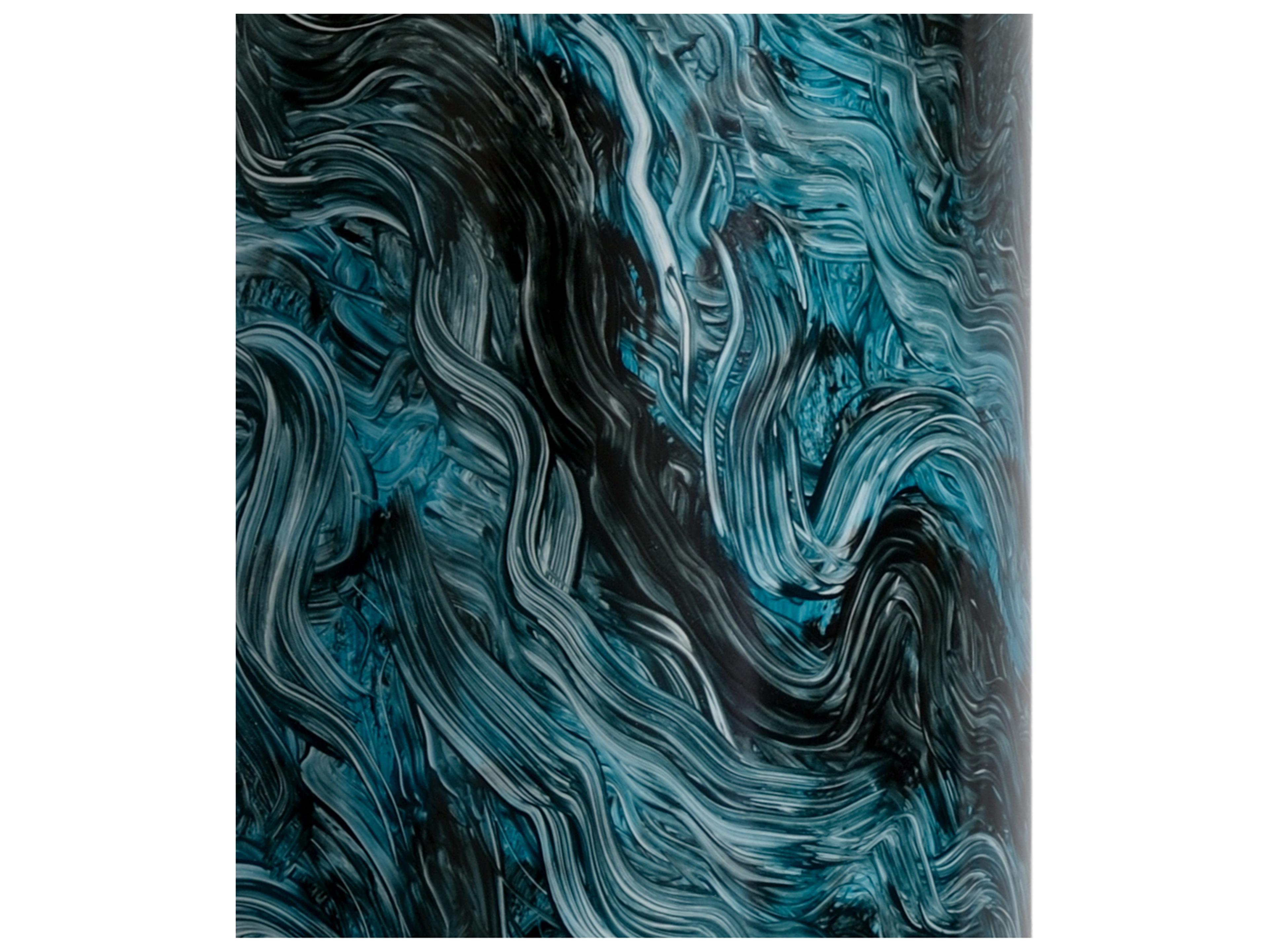 Chelsea House Malachite Cylinder Green Blue Table Lamp