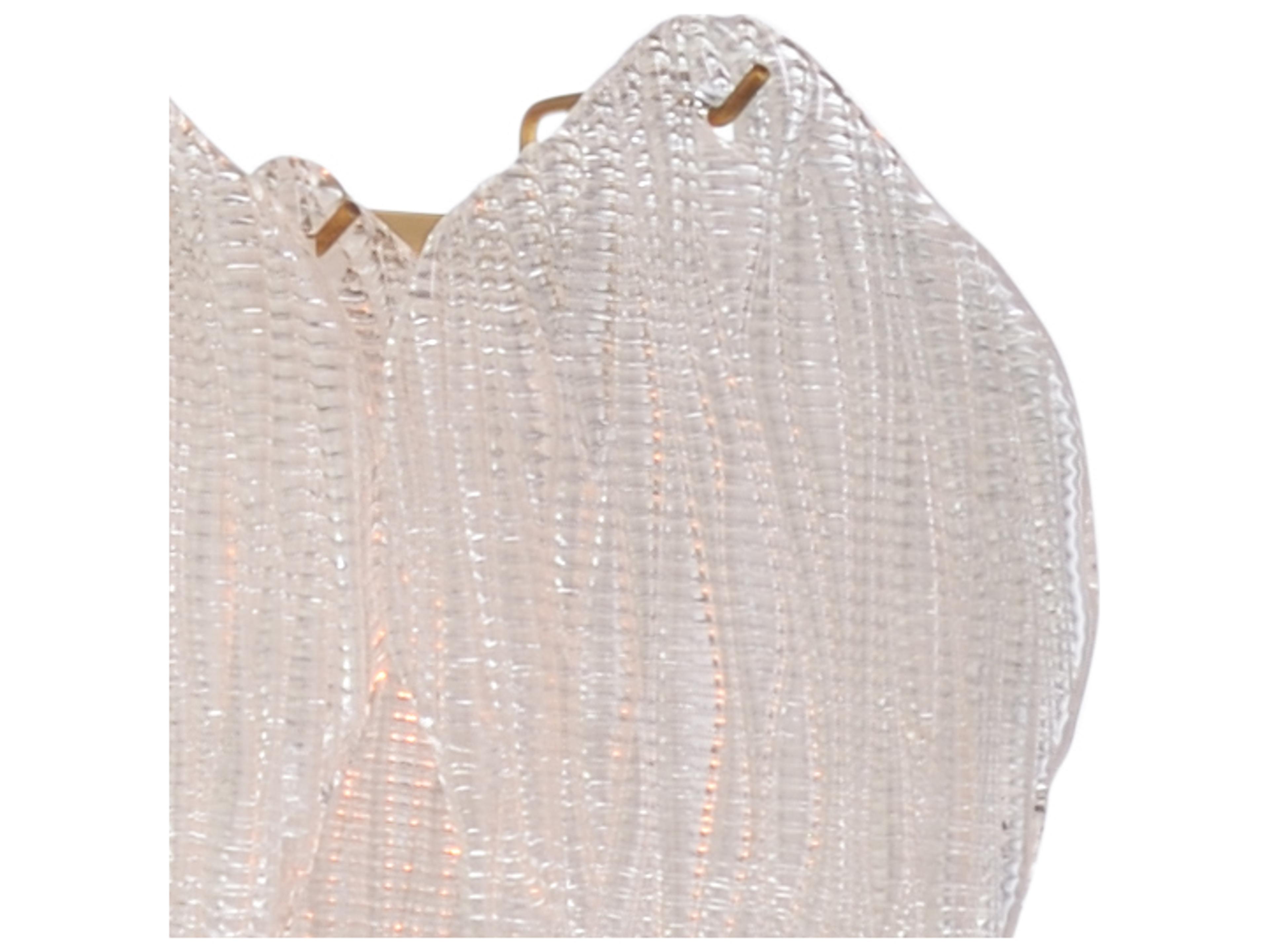 Chelsea House Gold White Brass Crystal Candelabra Chandelier