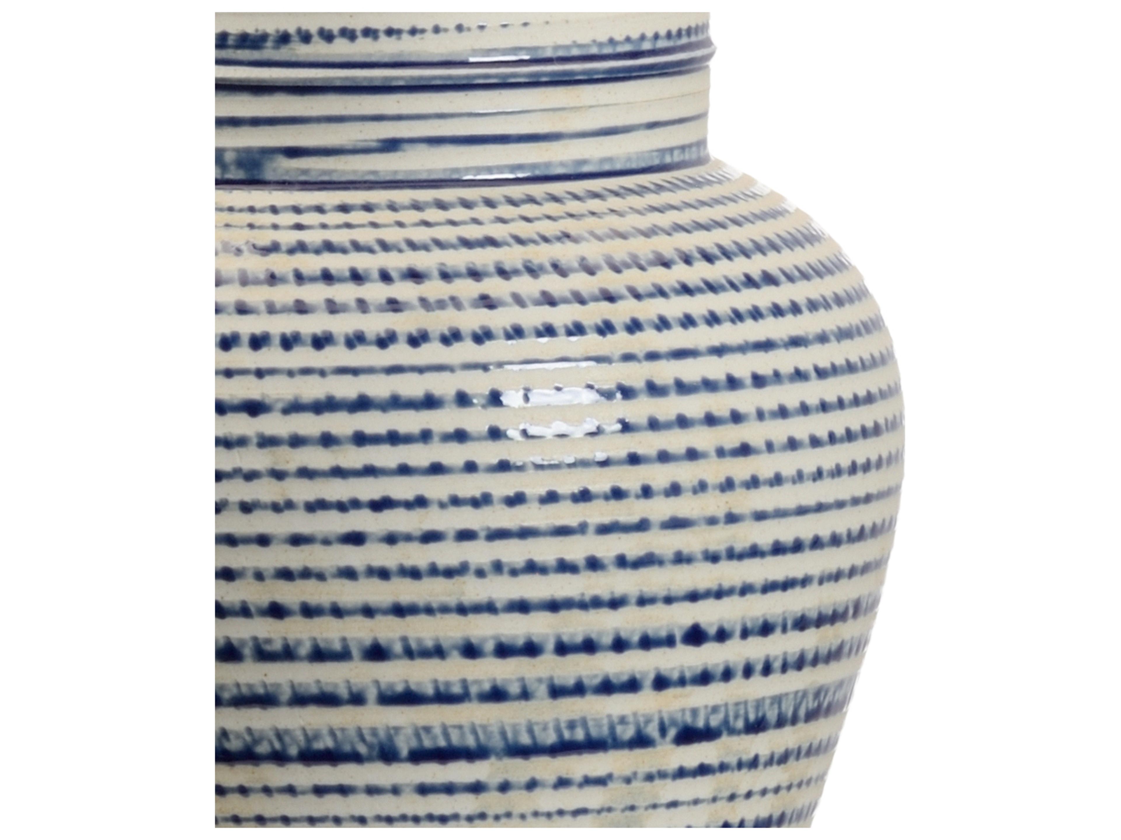 Chelsea House Beehive Urn Blue White Table Lamp