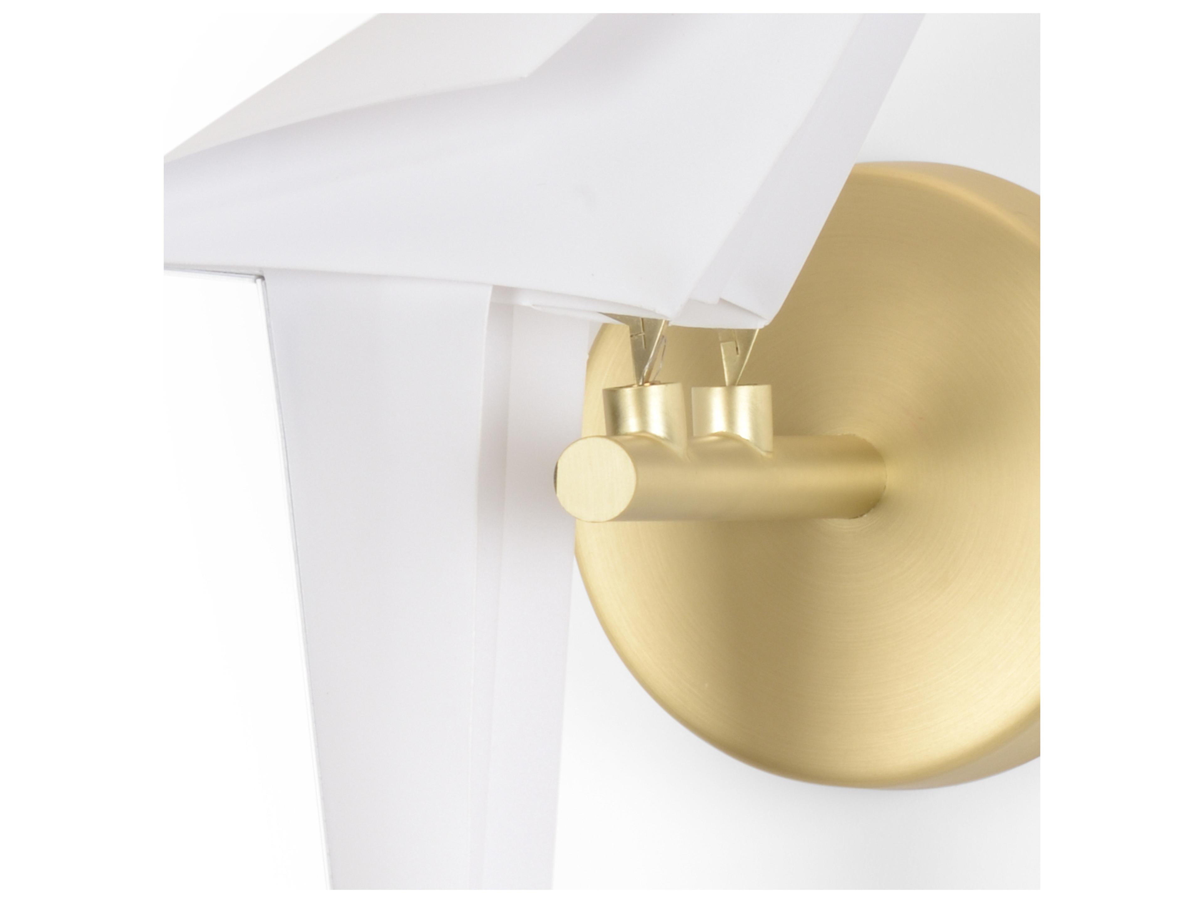 Chelsea House White Gold Brass Wall Sconce