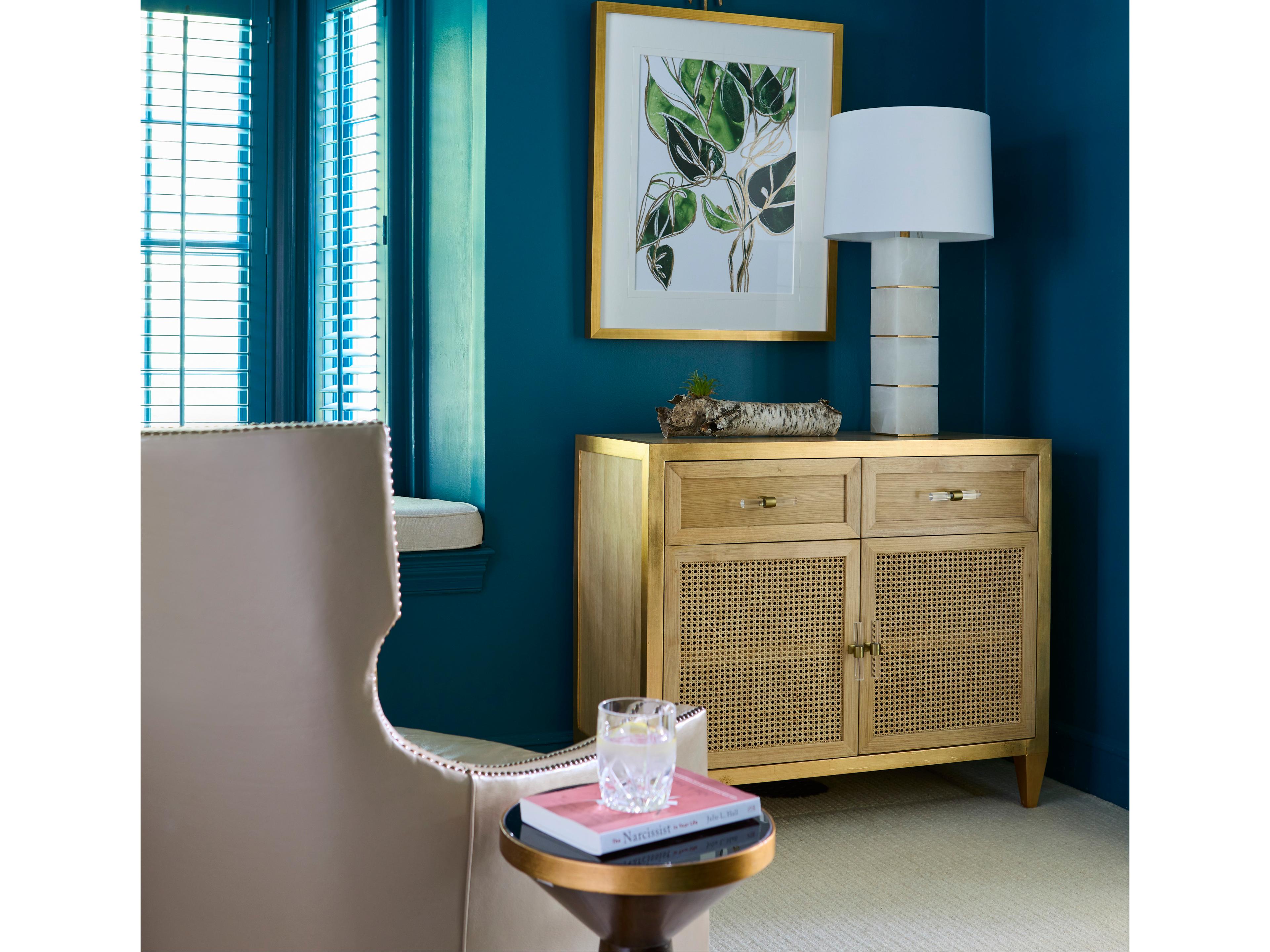 Chelsea House Elizabeth Wicker Stacked Alabaster Natural White antique Gold Leaf Table Lamp