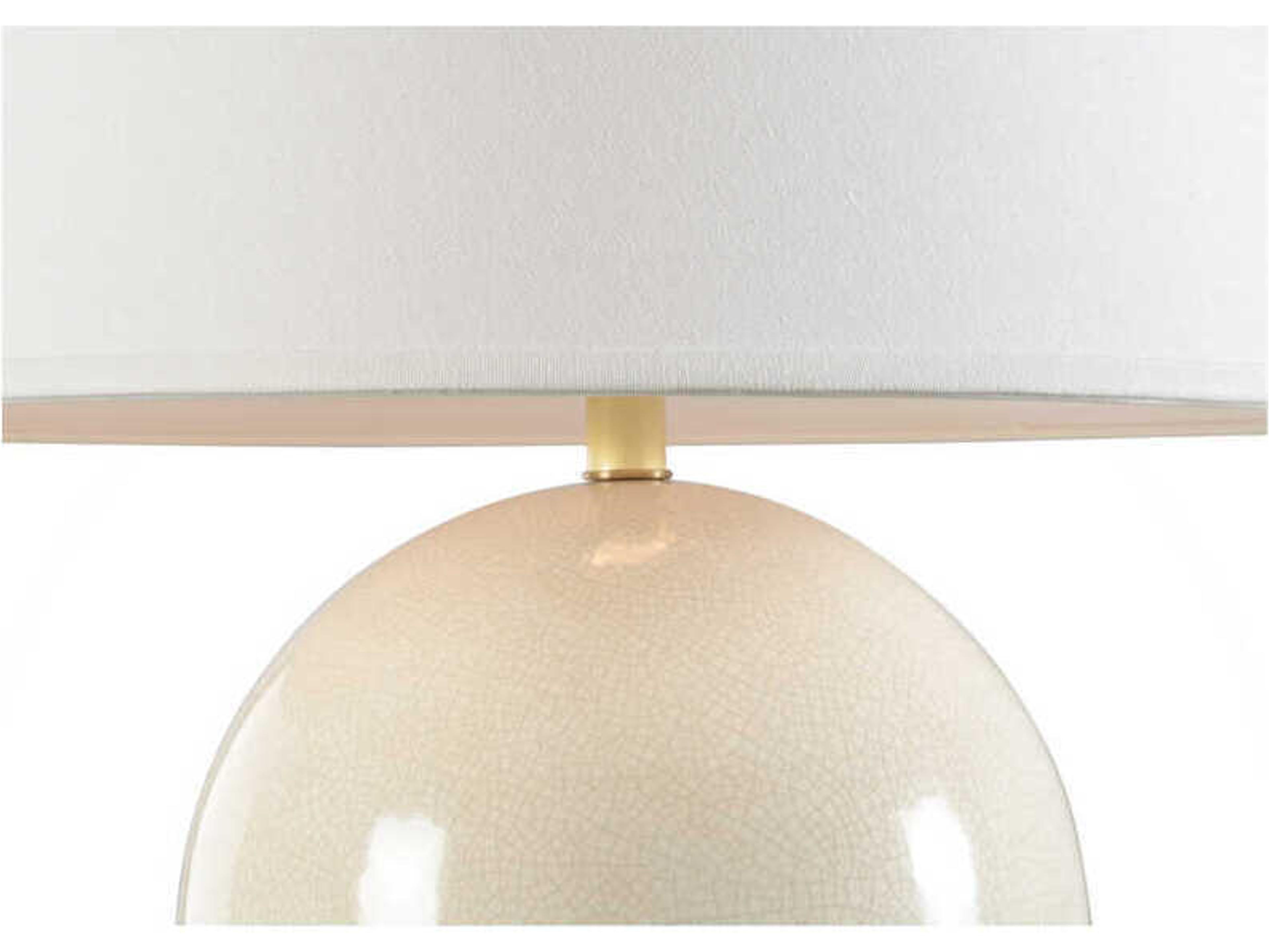Chelsea House Sphere Cream Off White Linen Buffet Lamp
