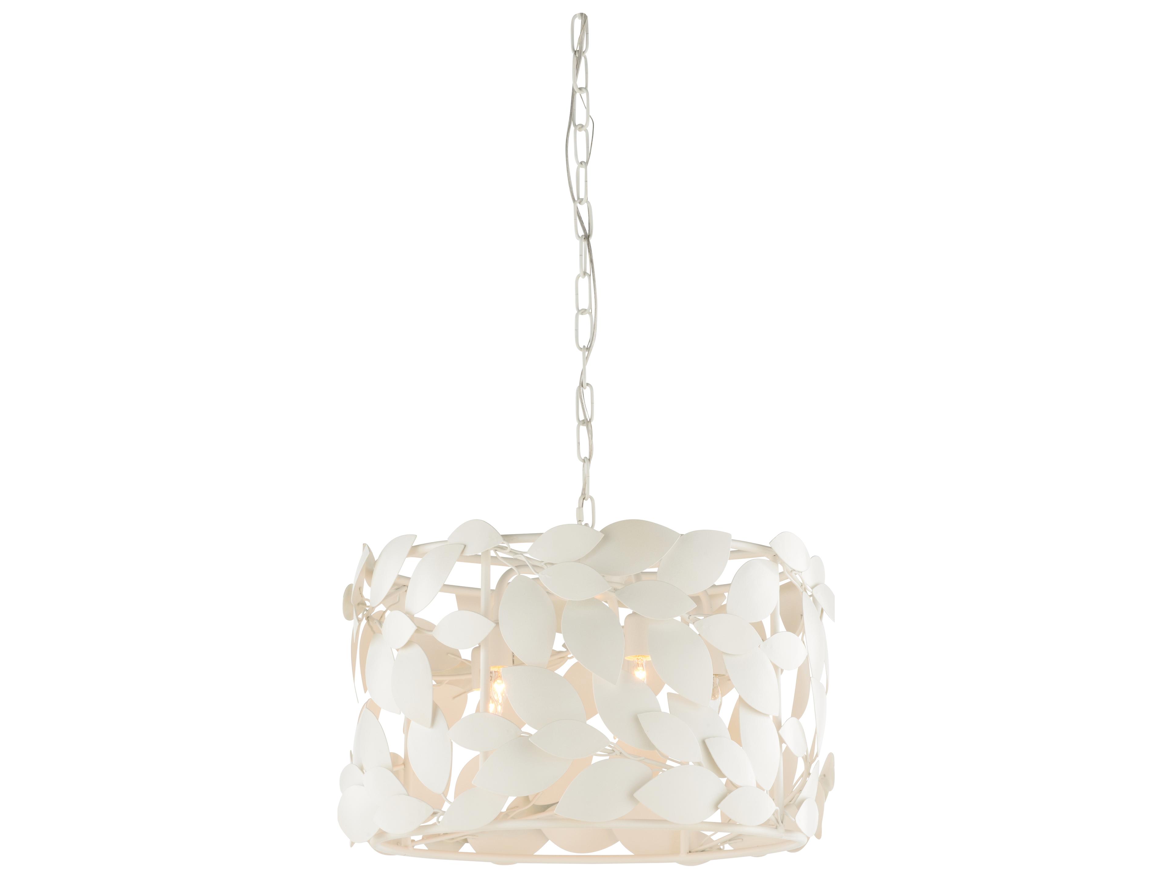 Jamie Merida 5-Light White Drum Chandelier