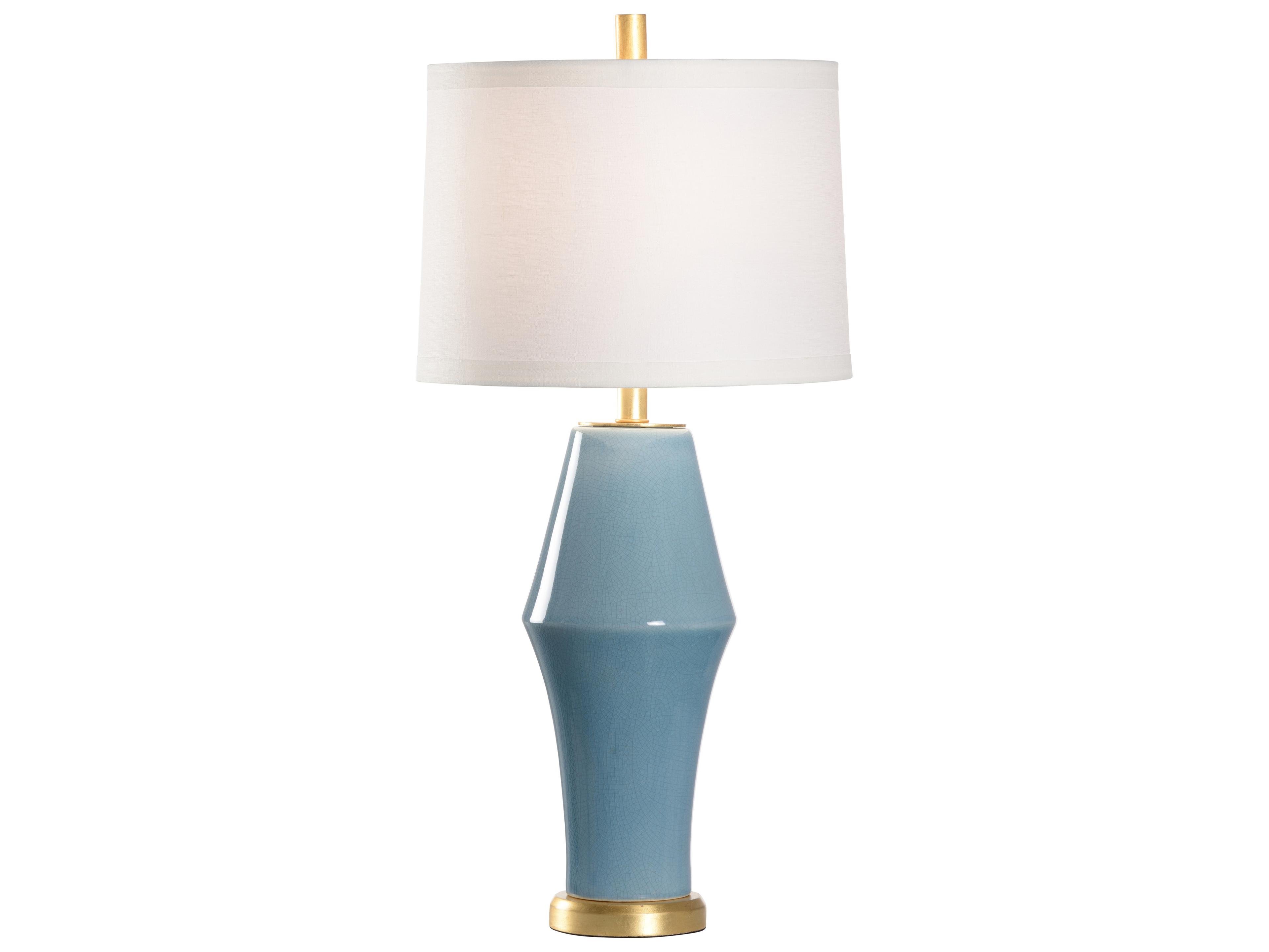Chelsea House Jamie Merida Blue Gold Buffet Lamp
