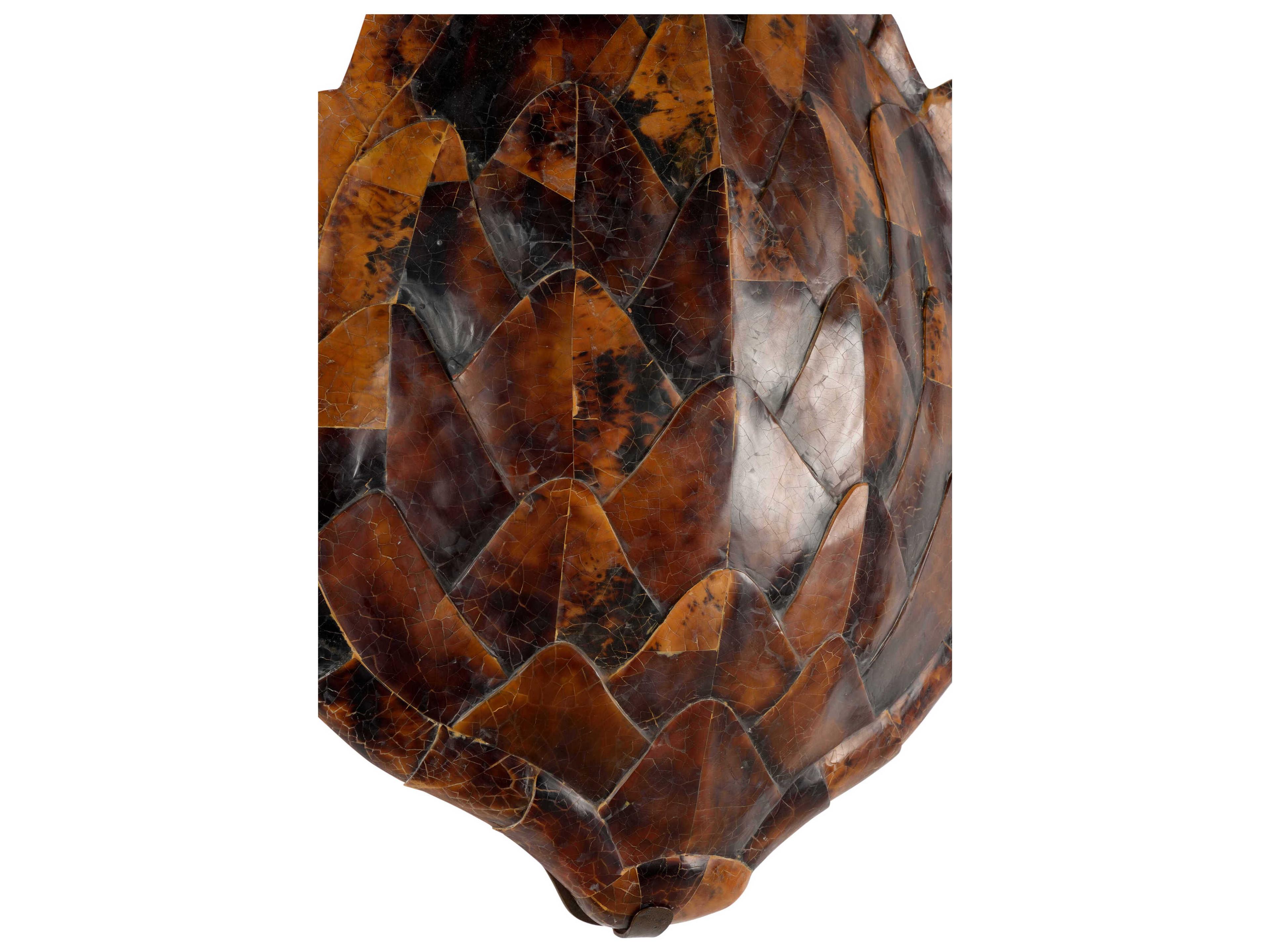 Chelsea House Penshell 1-Light Natural Brown Wall Sconce