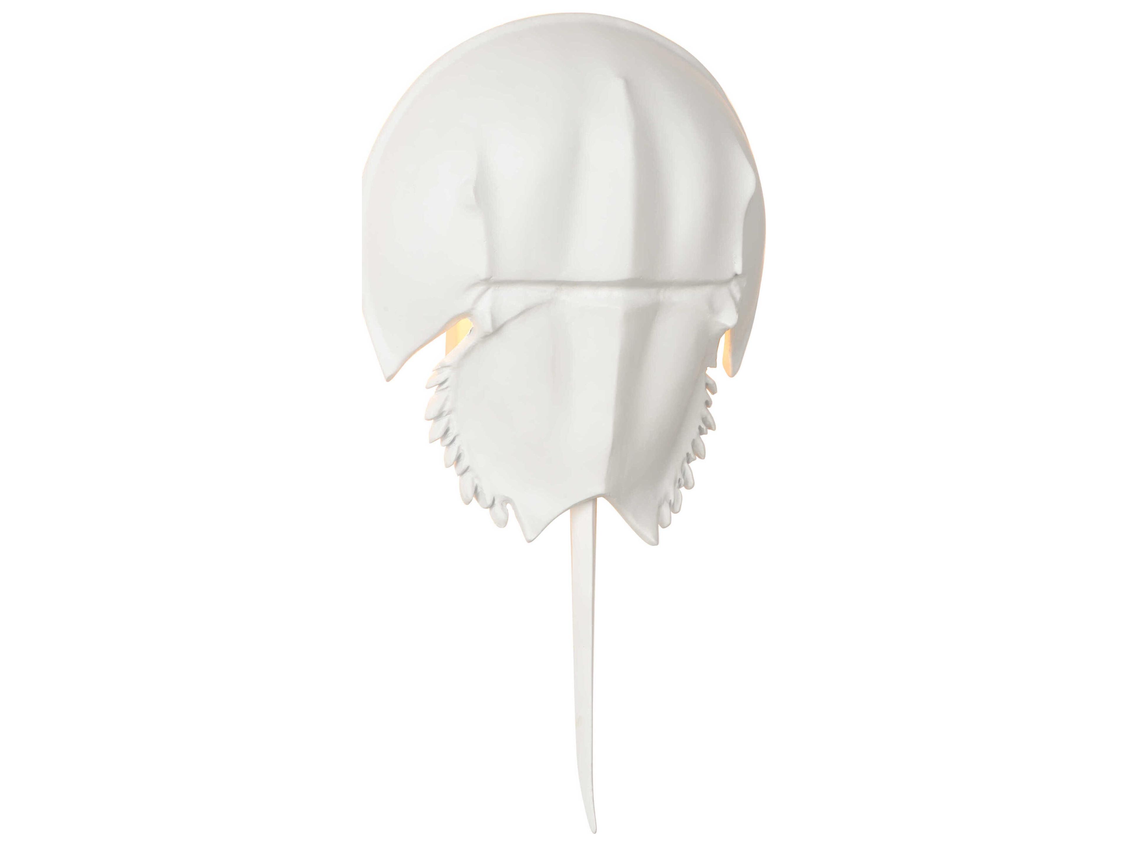 Chelsea House Horseshoe Crab 1-Light White Wall Sconce