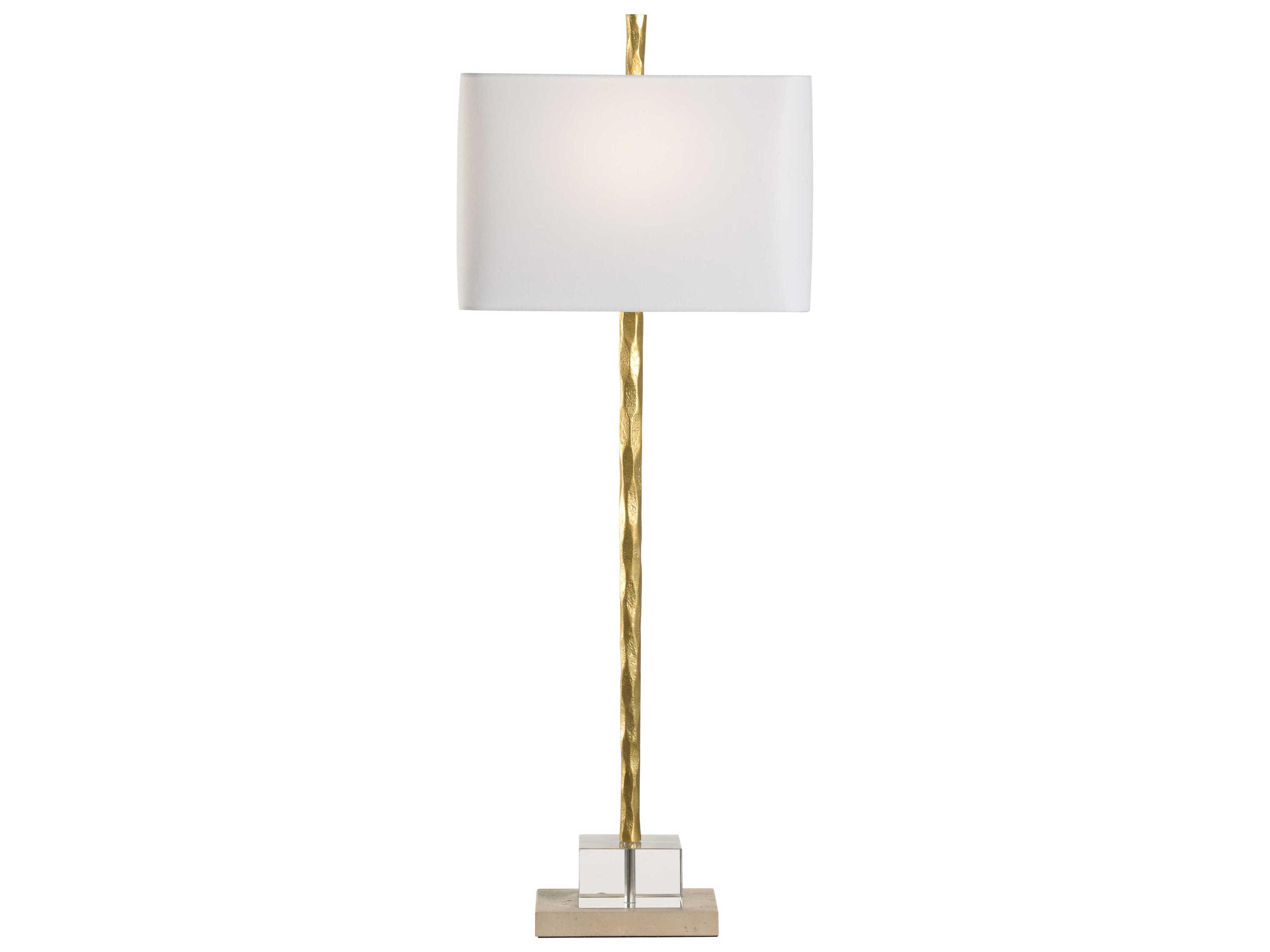 Chelsea House Crawford Gold Off White Linen Buffet Lamp