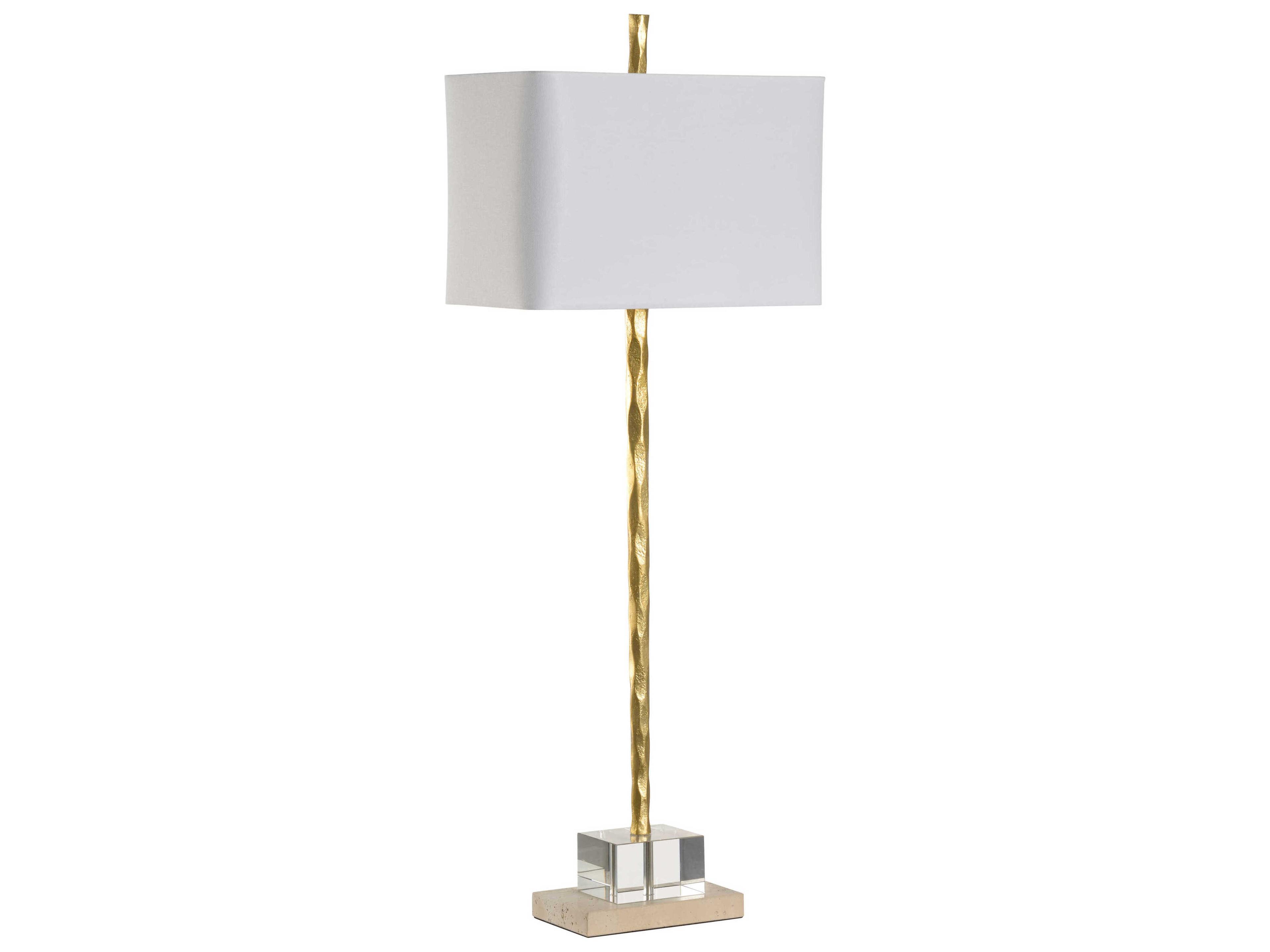 Chelsea House Crawford Gold Off White Linen Buffet Lamp