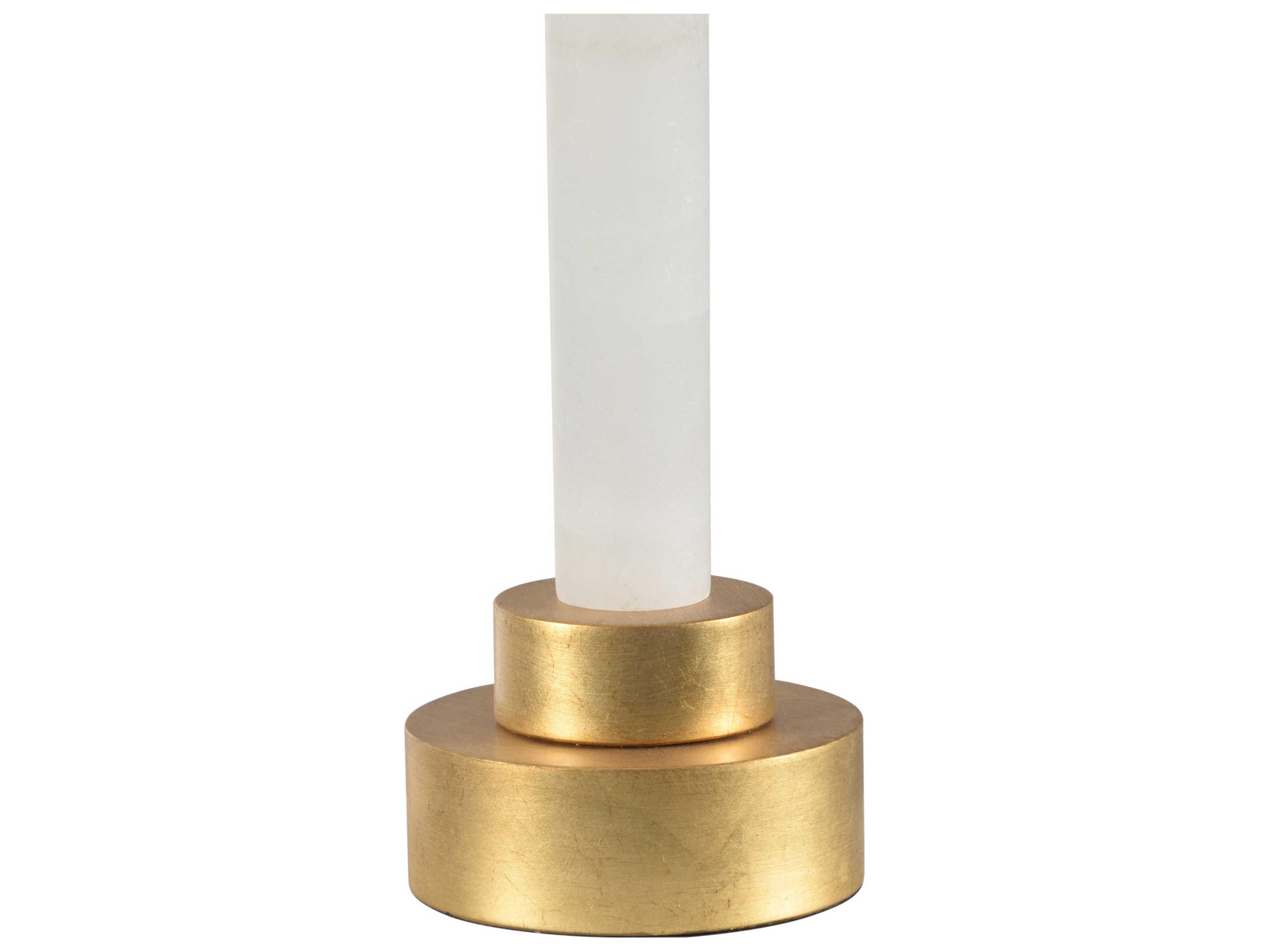 Chelsea House Jackie Alabaster Natural White Off Silkette Buffet Lamp