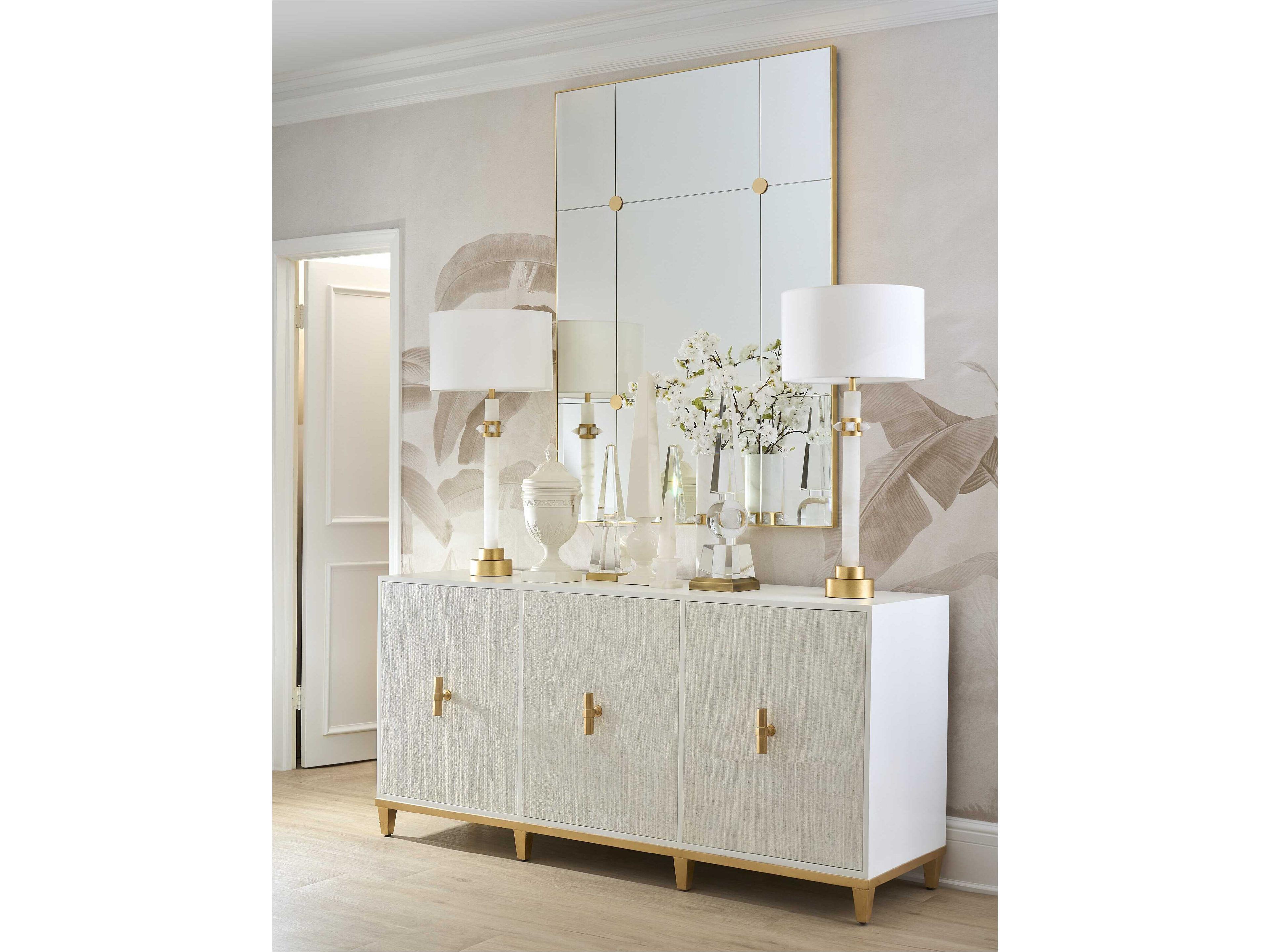 Chelsea House Jackie Alabaster Natural White Off Silkette Buffet Lamp