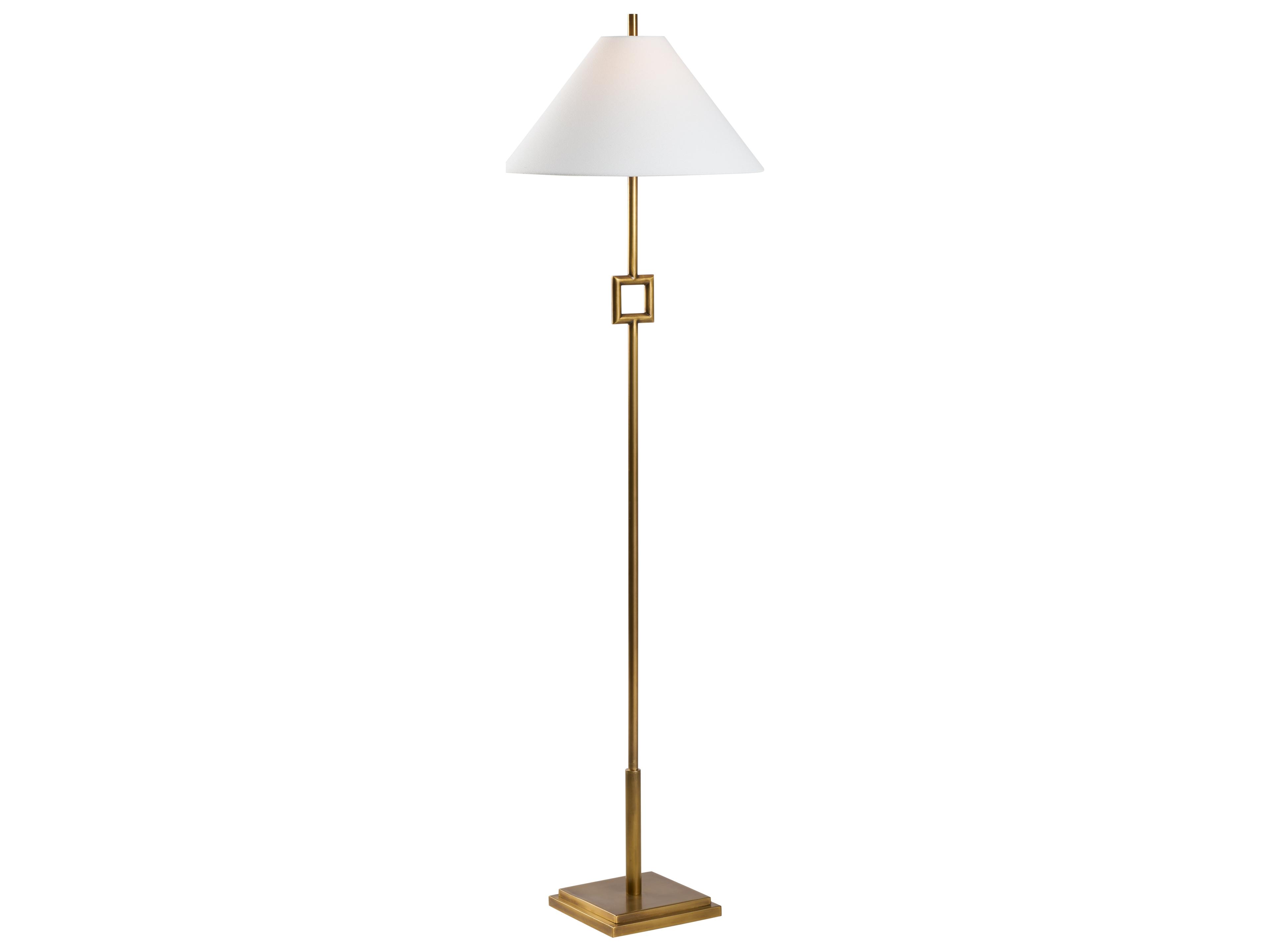 Jamie Merida Aged Brass Floor Lamp