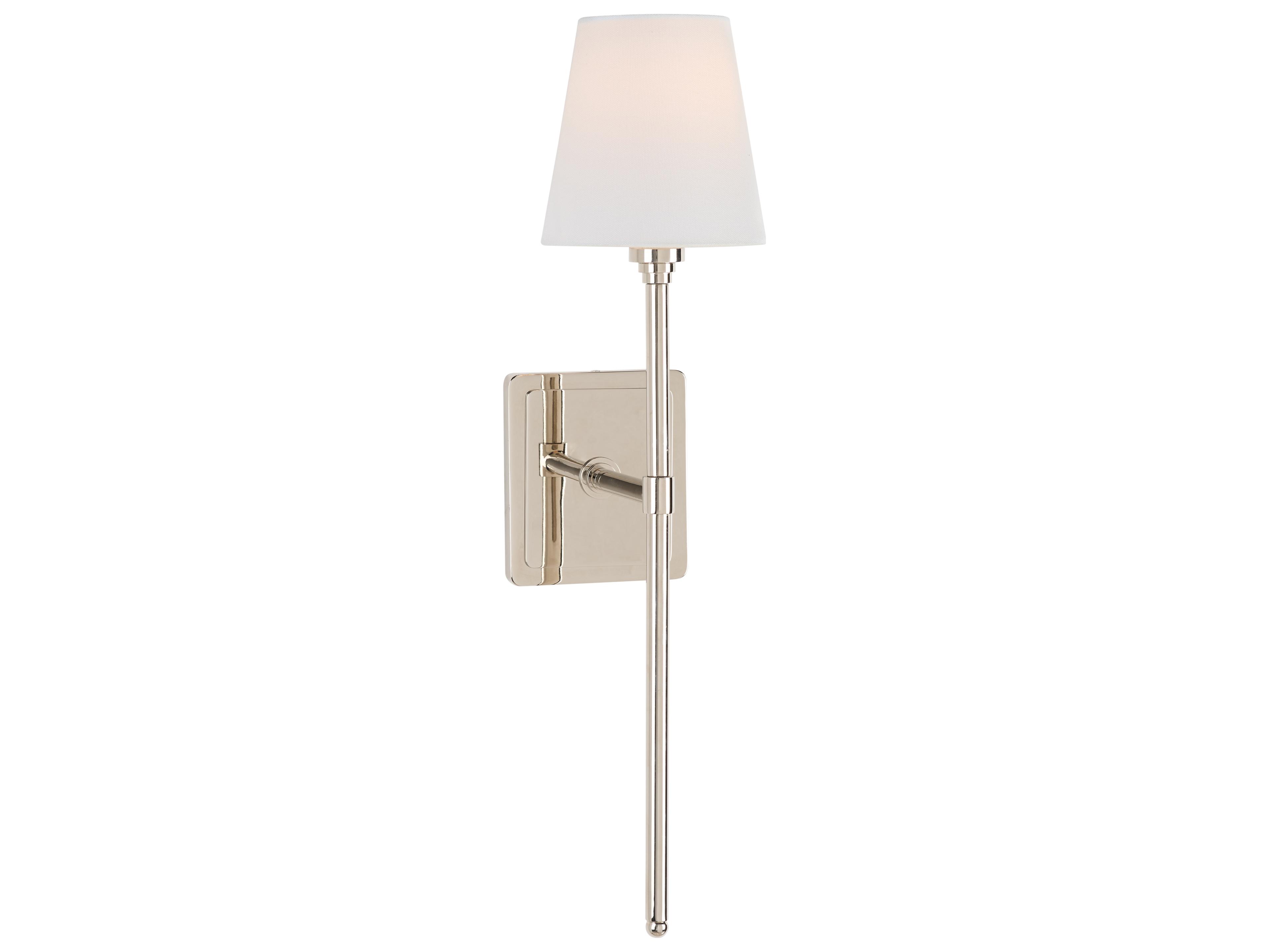 Jamie Merida 1-Light Silver Nickel Wall Sconce