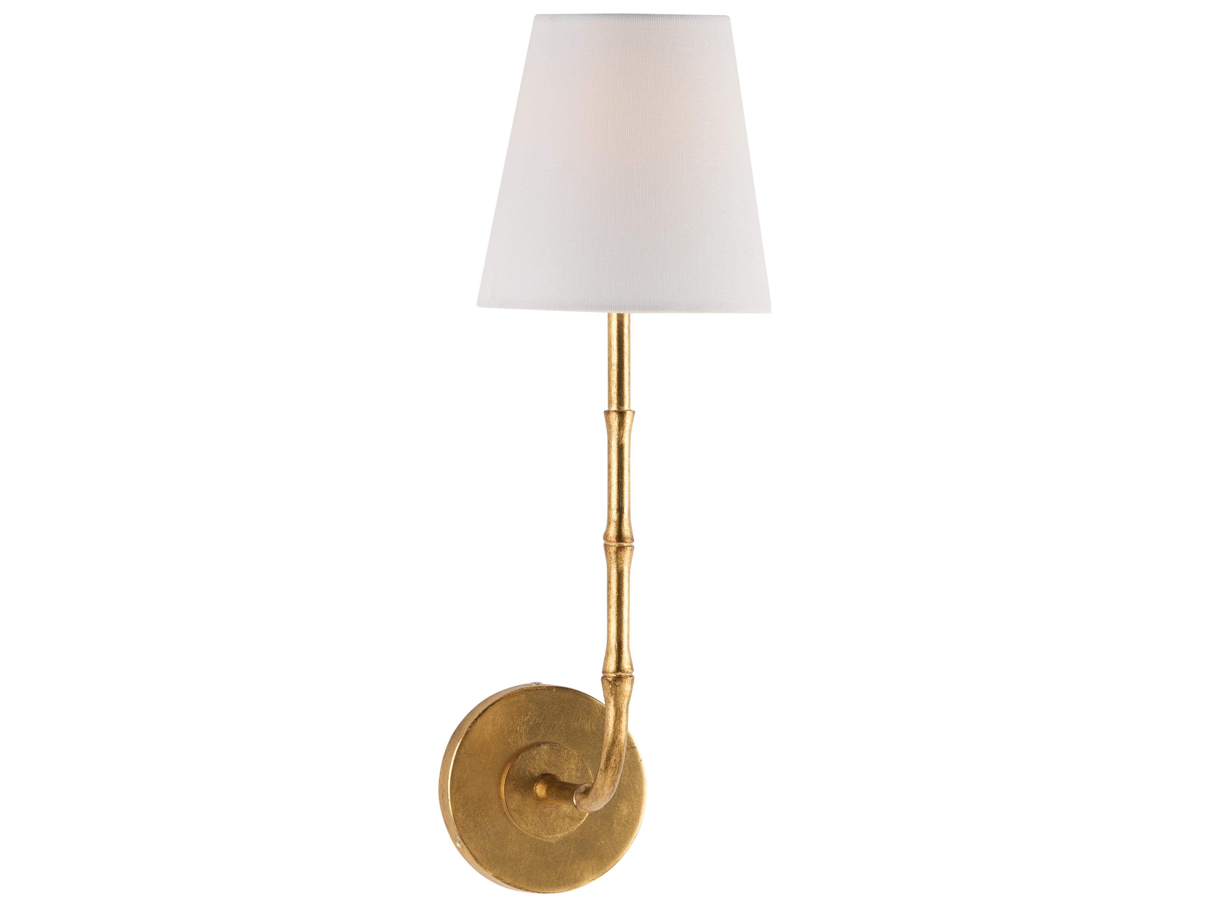 Jamie Merida 1-Light Gold Brass Traditional Wall Sconce