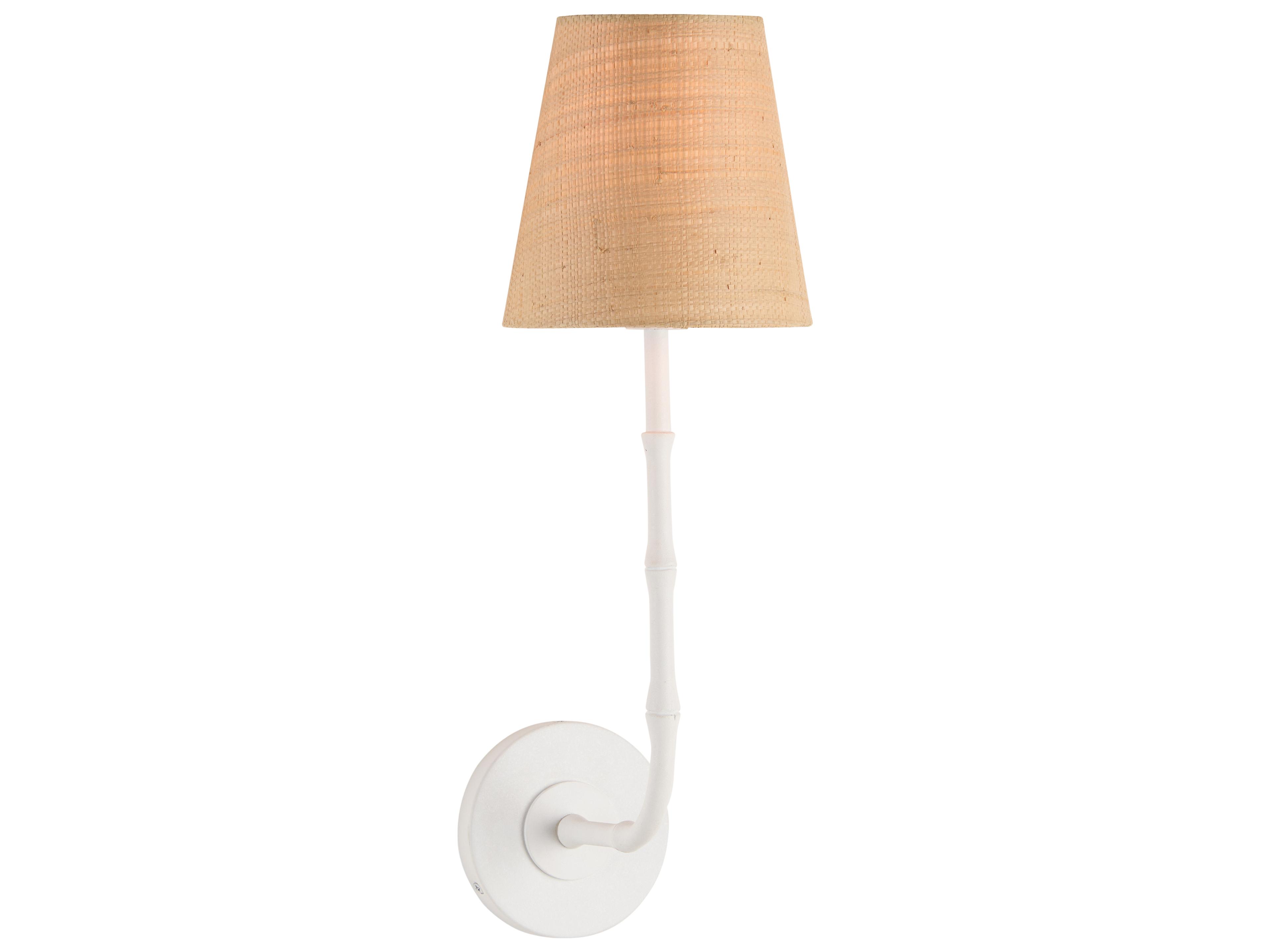 Jamie Merida 1-Light White Cream Wall Sconce