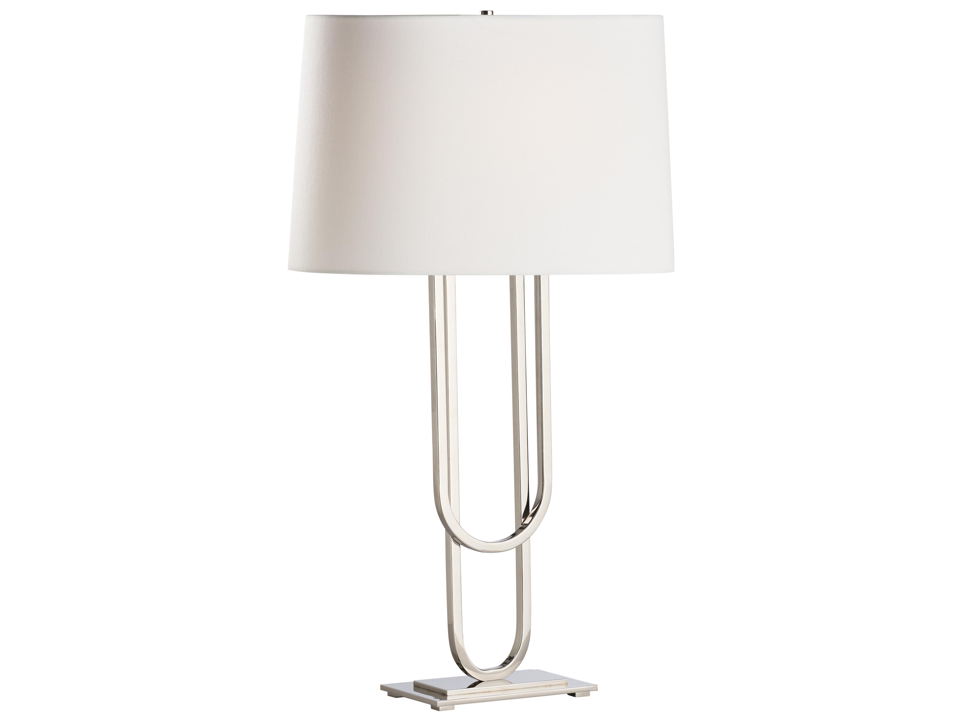 Jamie Merida Polished Nickel Table Lamp