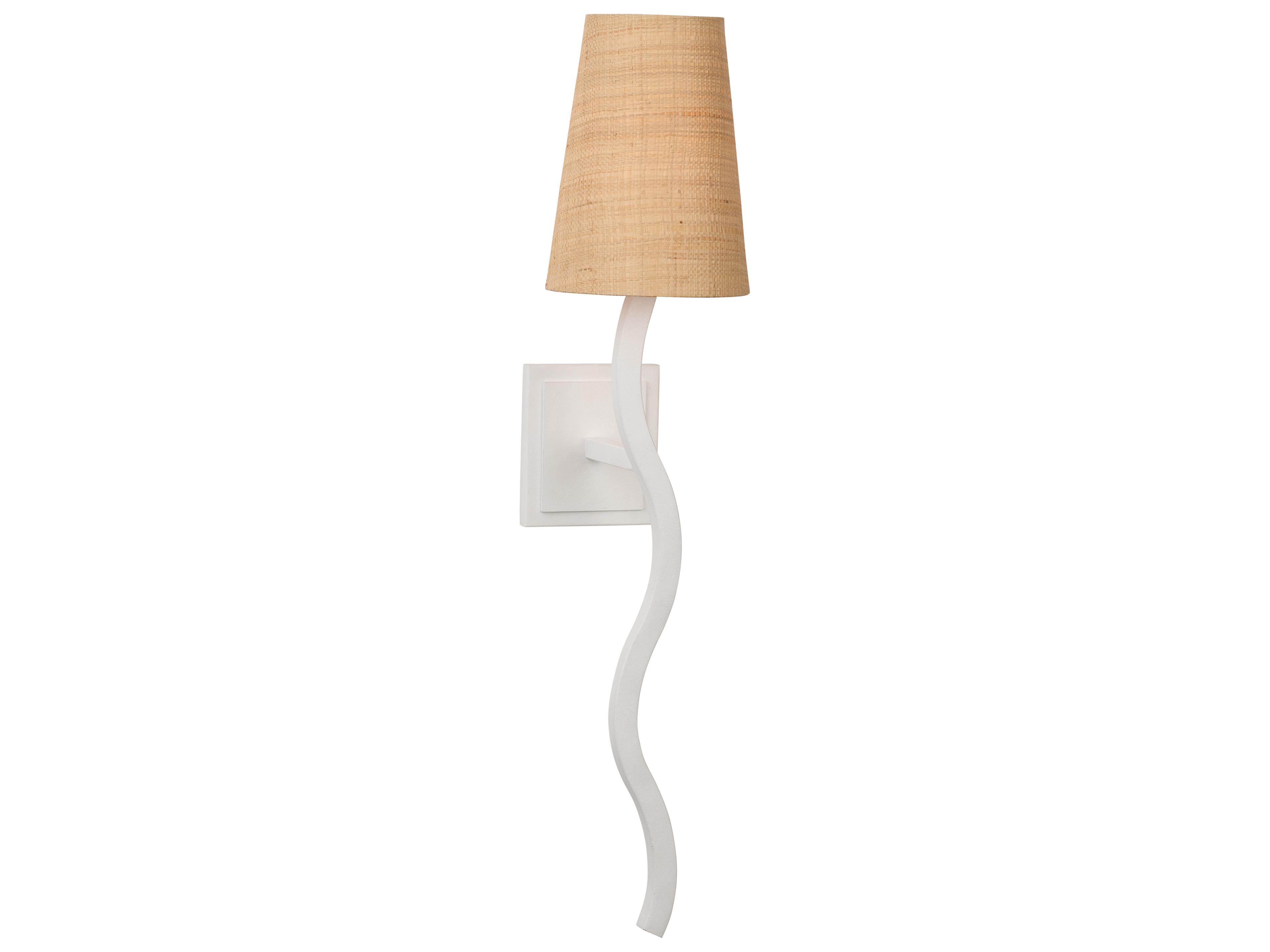 Jamie Merida 1-Light White Cream Wall Sconce