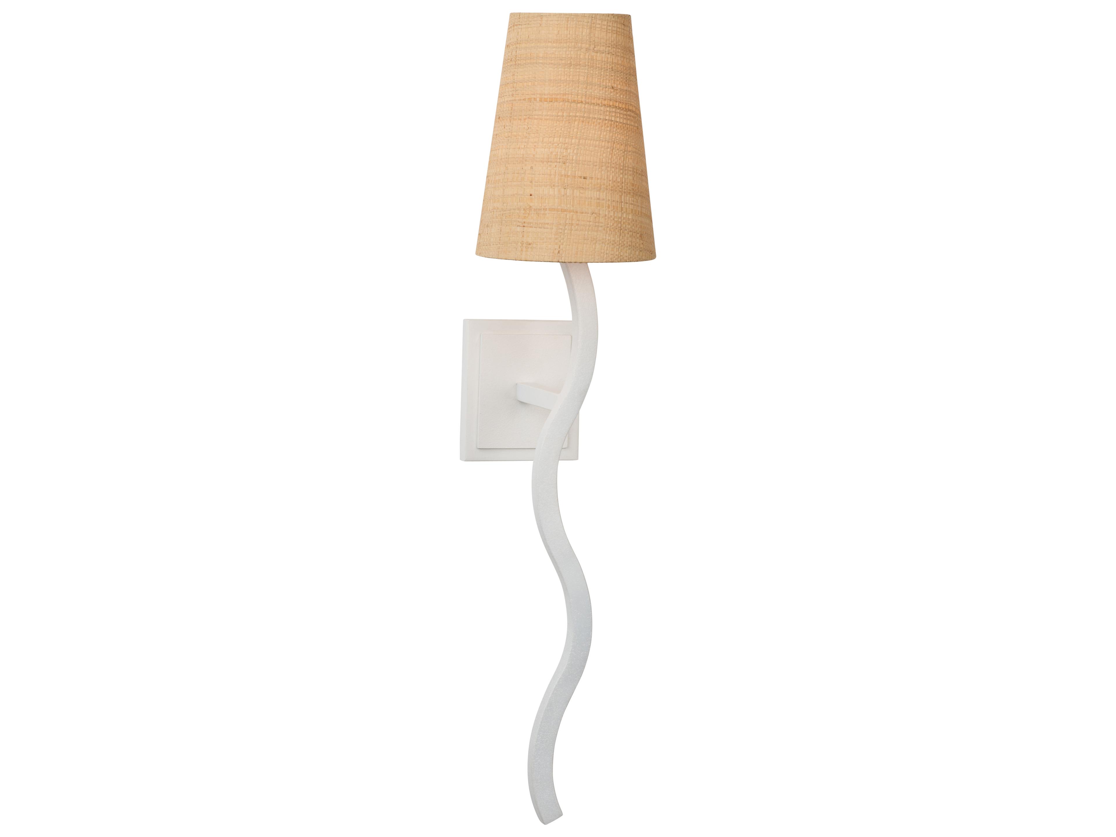 Jamie Merida 1-Light White Cream Wall Sconce