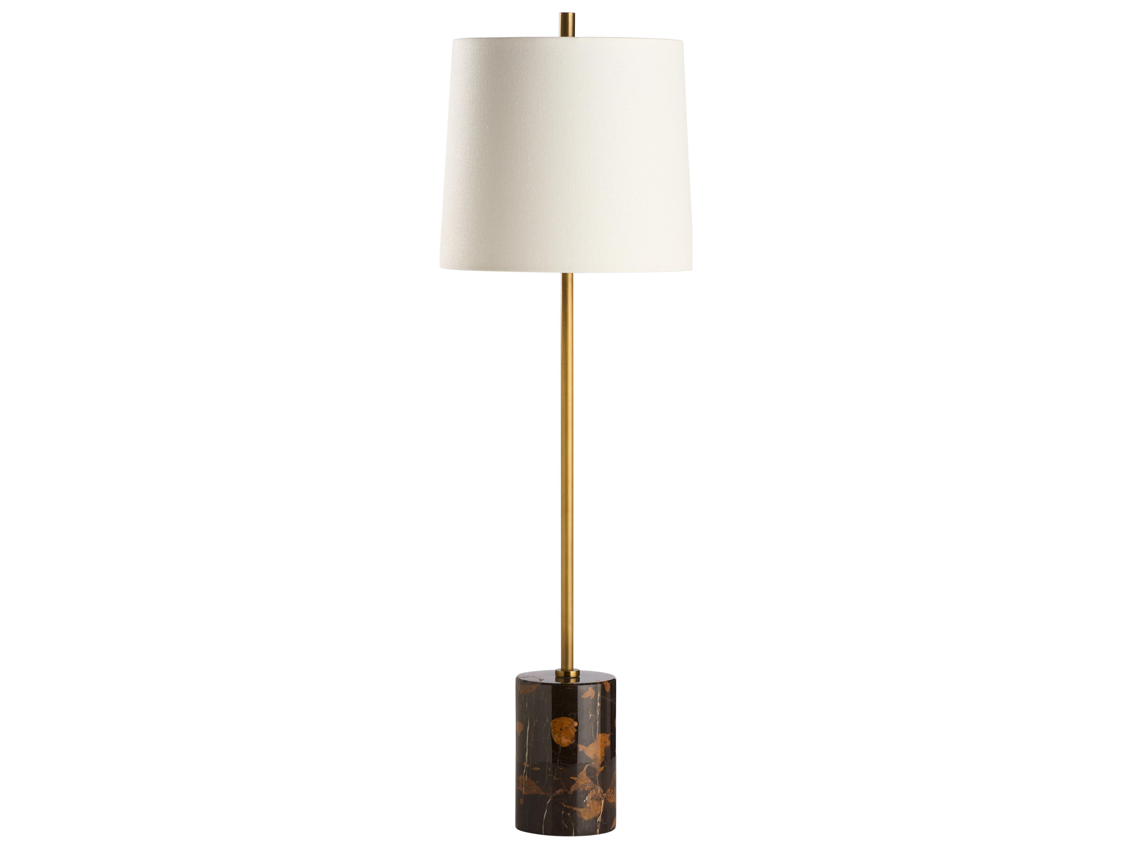 Chelsea House Mark Ross Antique Brass Natural Brown Table Lamp