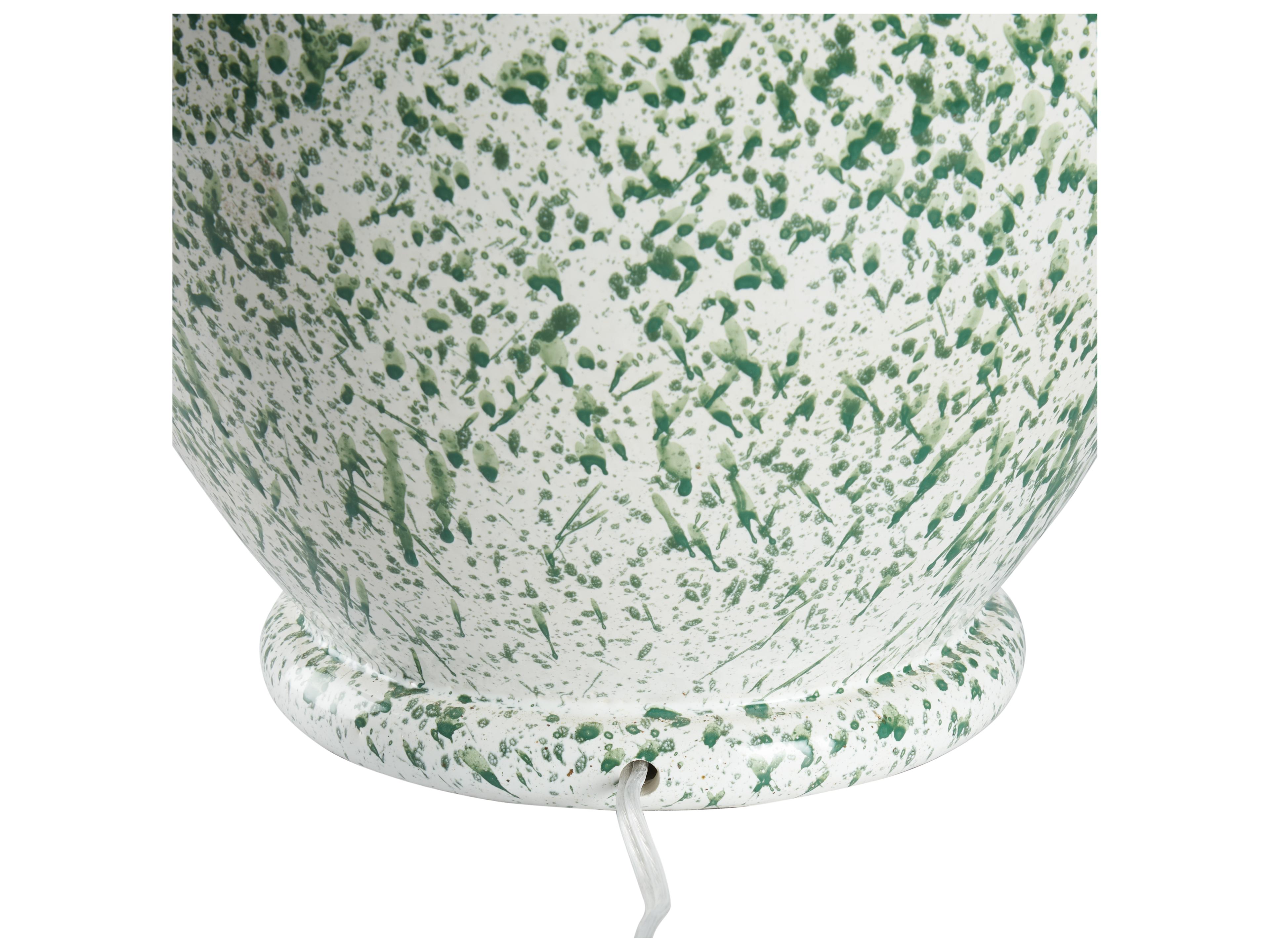 Chelsea House Shayla Copas Mottled White Green Glaze Table Lamp