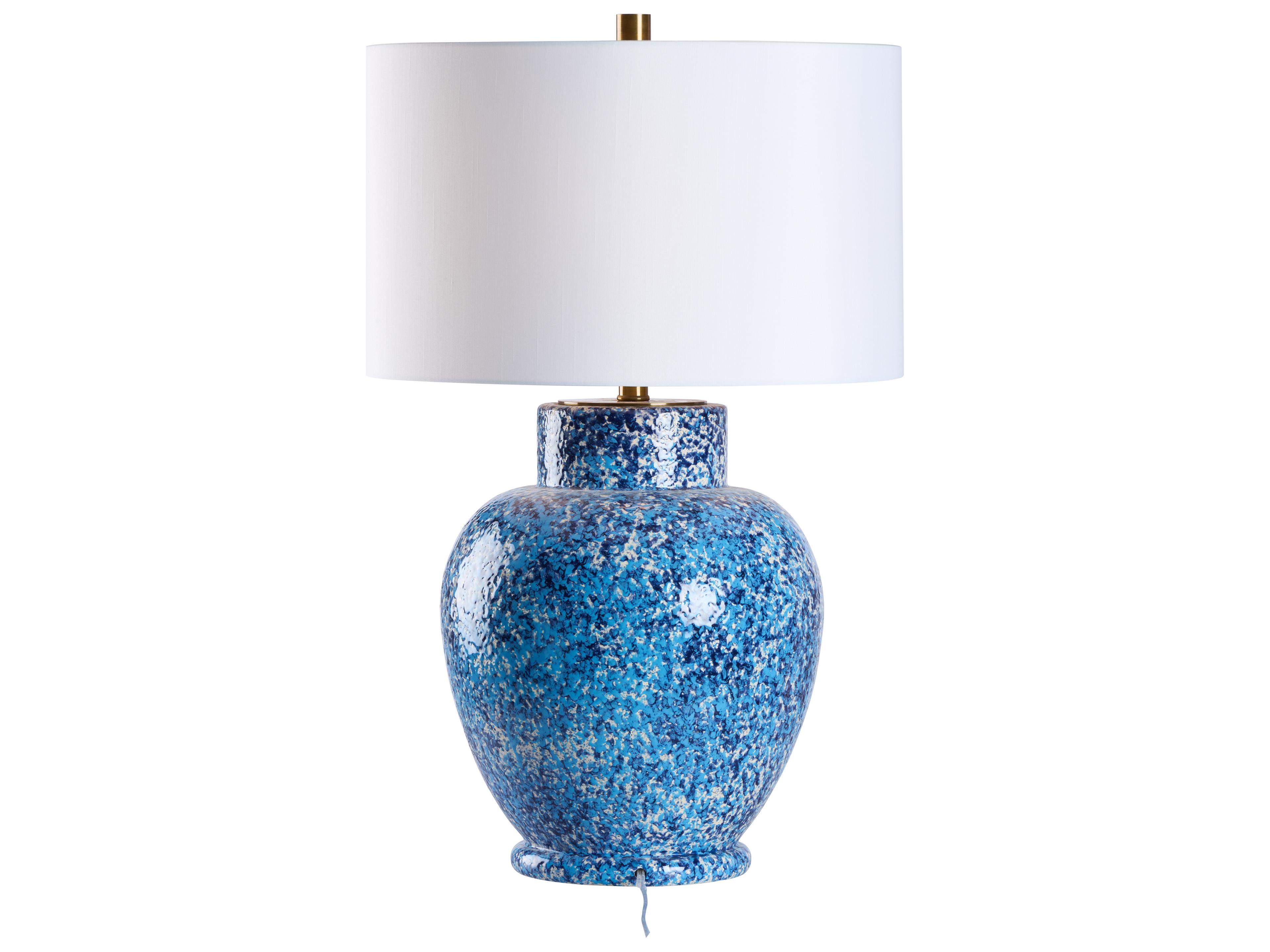 Chelsea House Blue Mottled Glaze Table Lamp