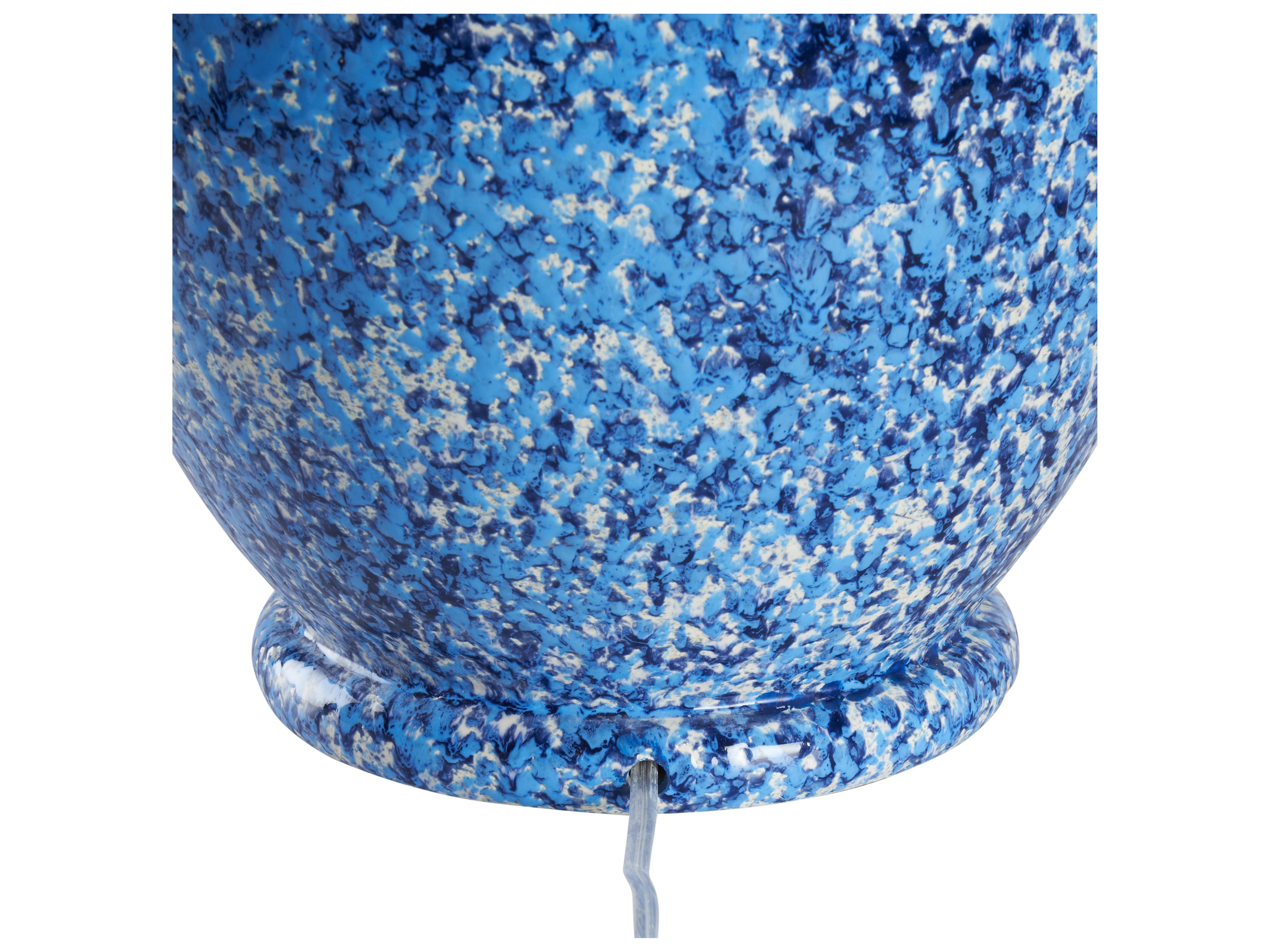 Chelsea House Blue Mottled Glaze Table Lamp