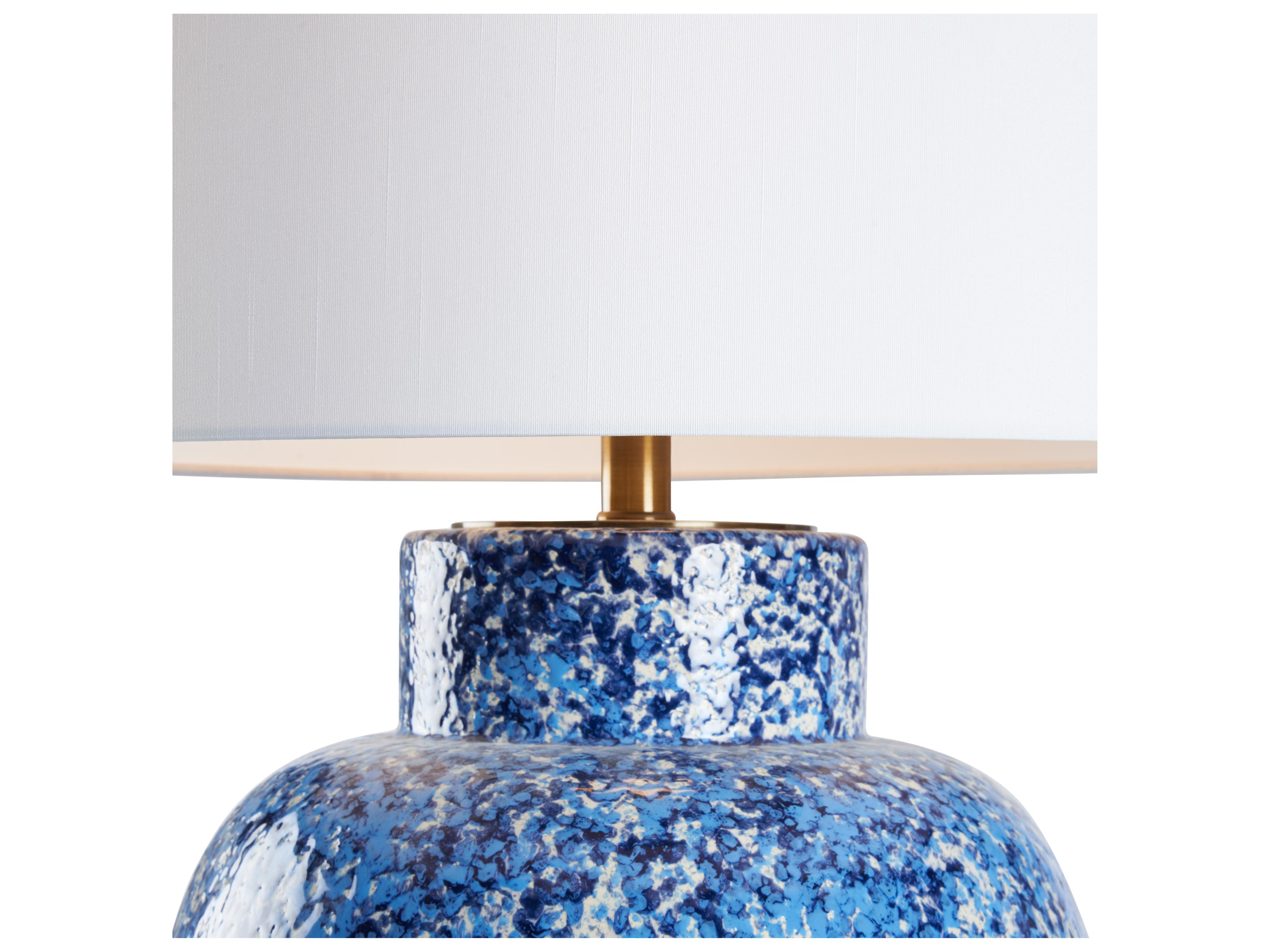 Chelsea House Blue Mottled Glaze Table Lamp