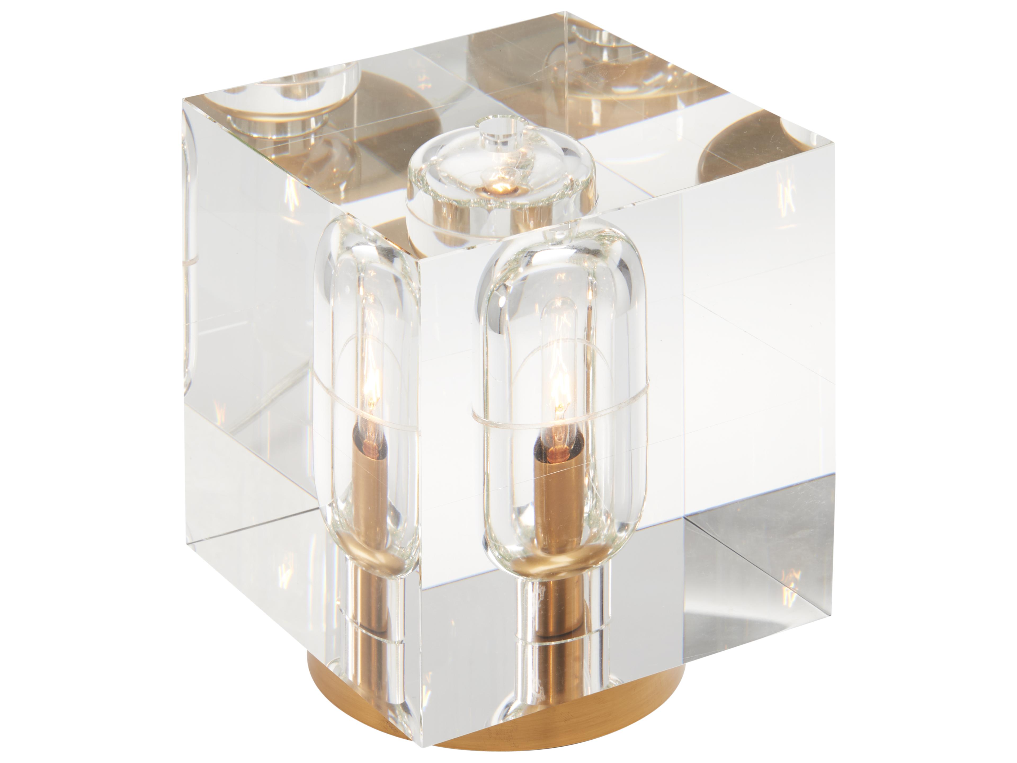 Chelsea House Clear Antique Brass Table Lamp