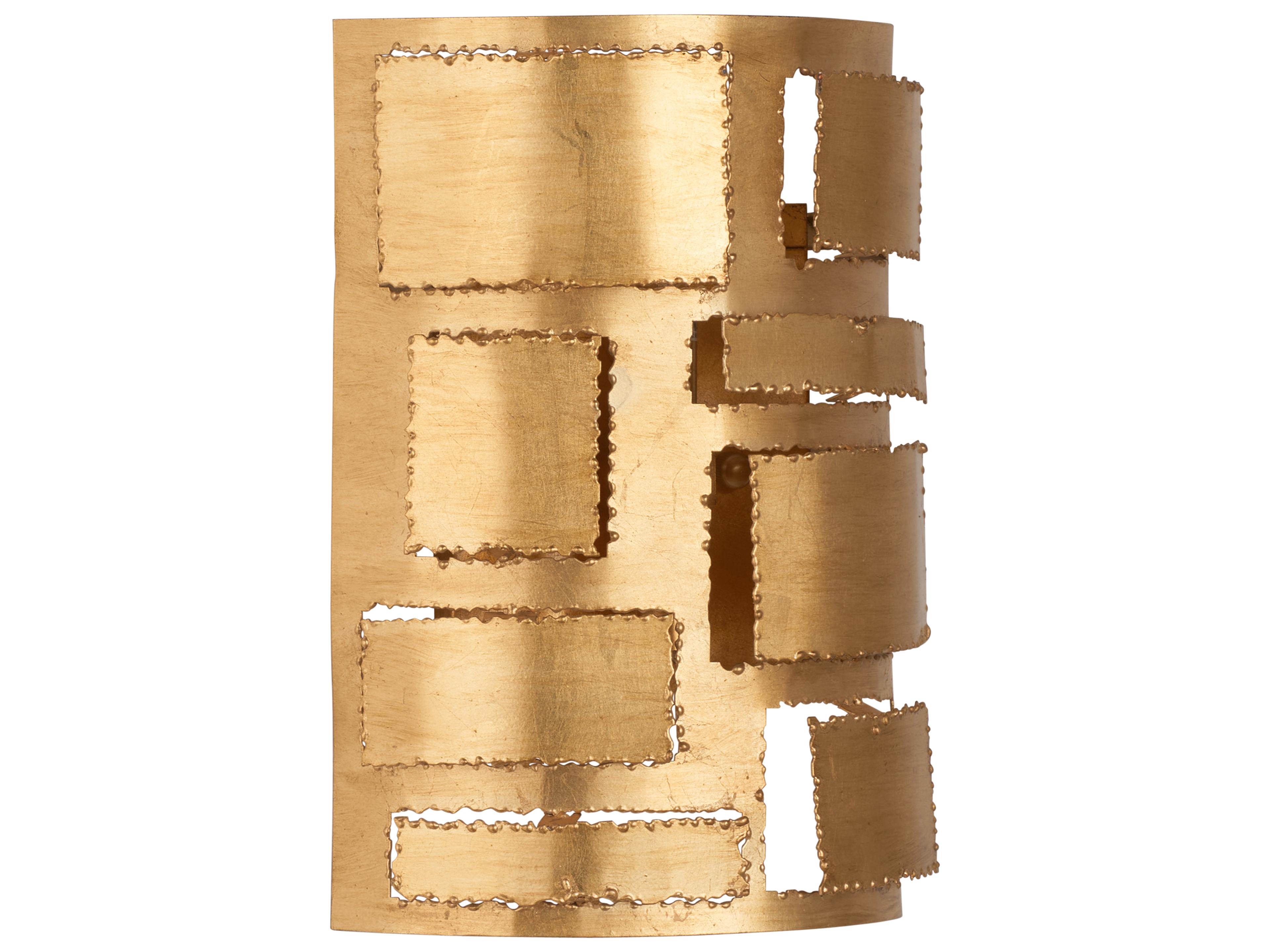 Chelsea House 2-Light Gold Leaf Brass Wall Sconce